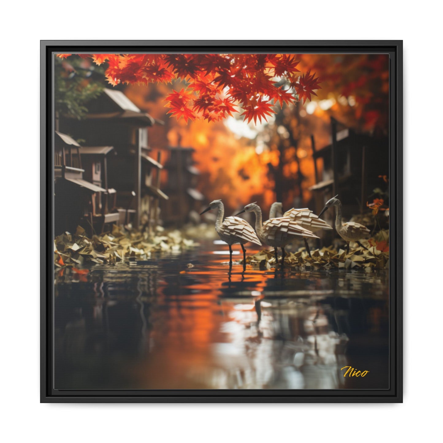 Born On A Bayou Series Print #8 - Black Framed Canvas Print