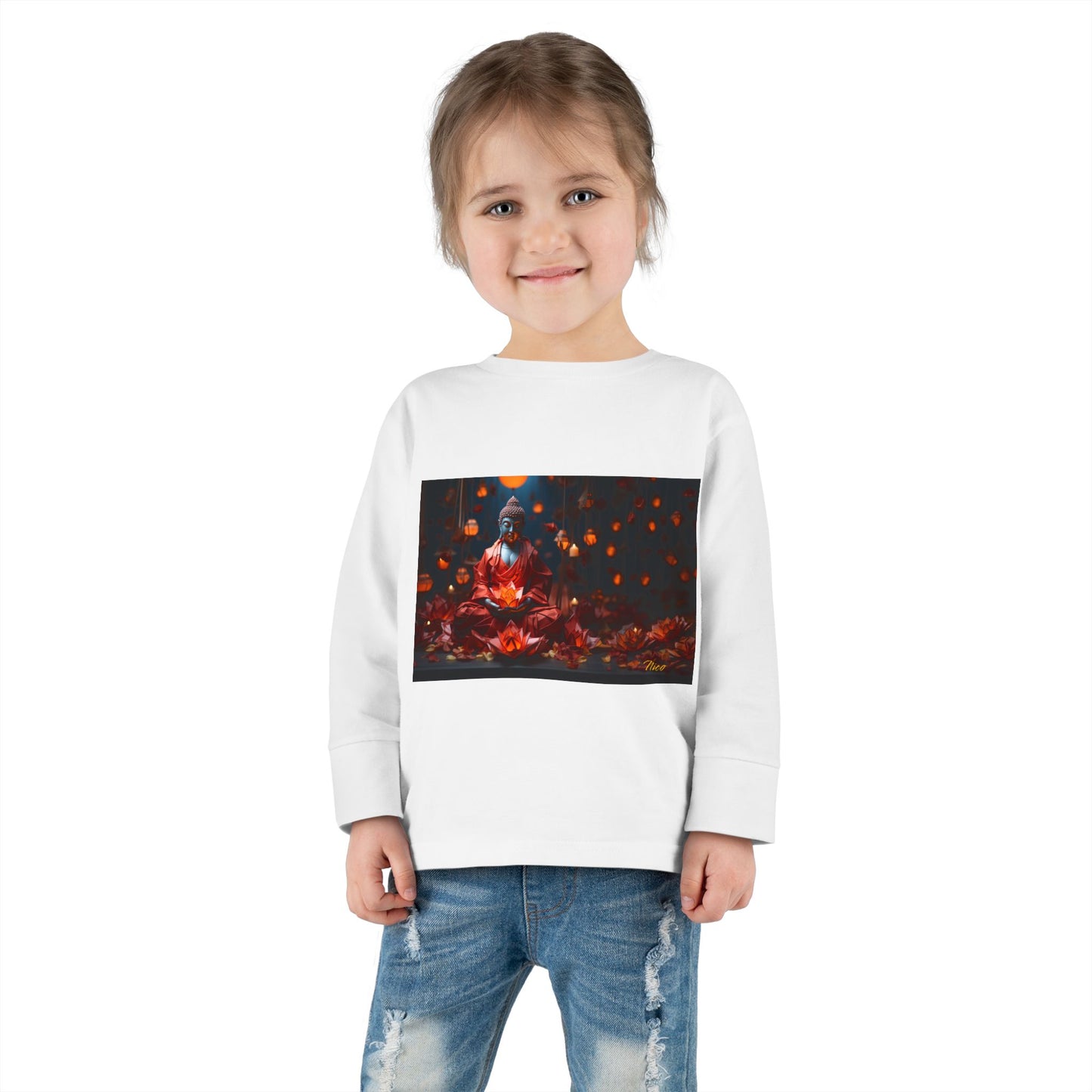 Ascending Buddha Series Print #2 Toddler Long Sleeve Tee