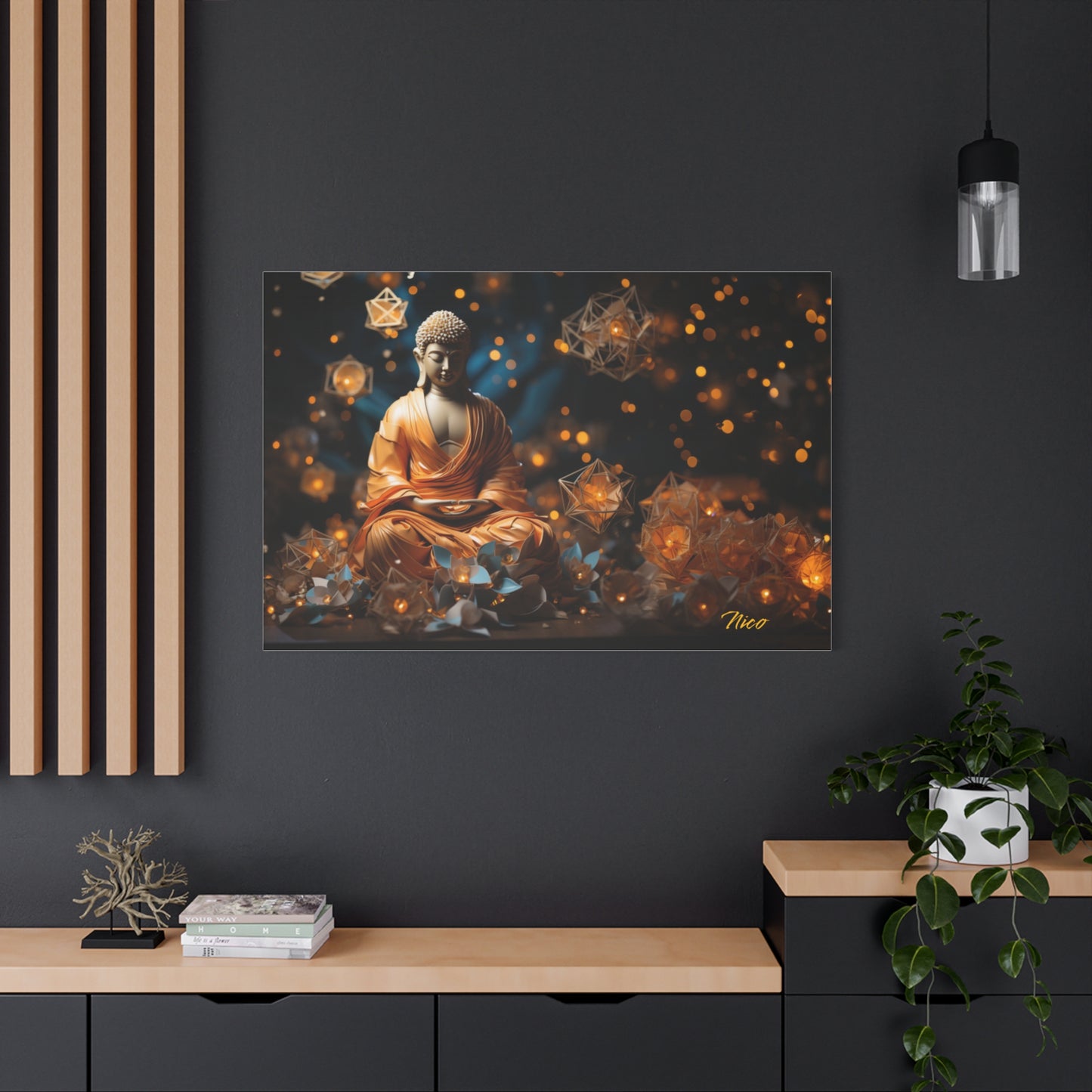 Ascending Buddha Series Print #8 - Streched Matte Canvas Print, 1.25" Thick