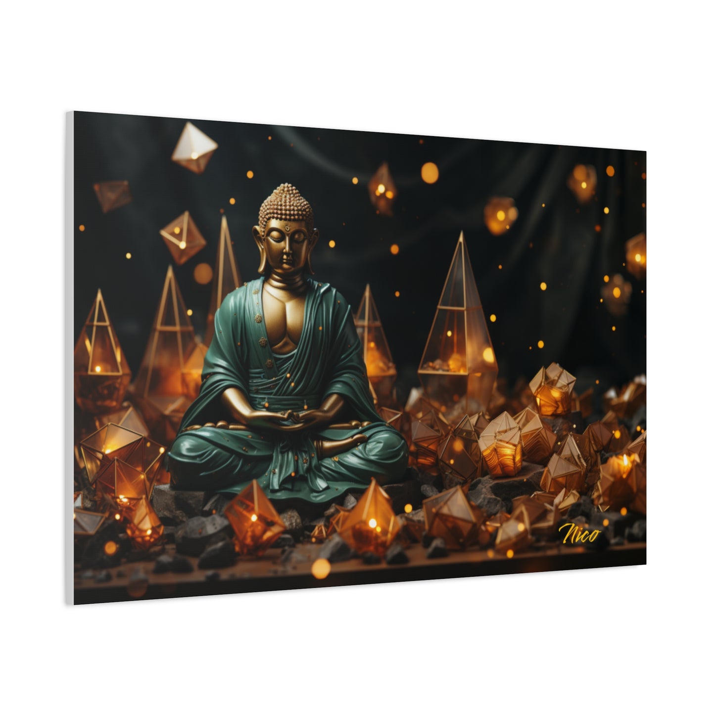 Ascending Buddha Series Print #4 - Streched Matte Canvas Print, 1.25" Thick