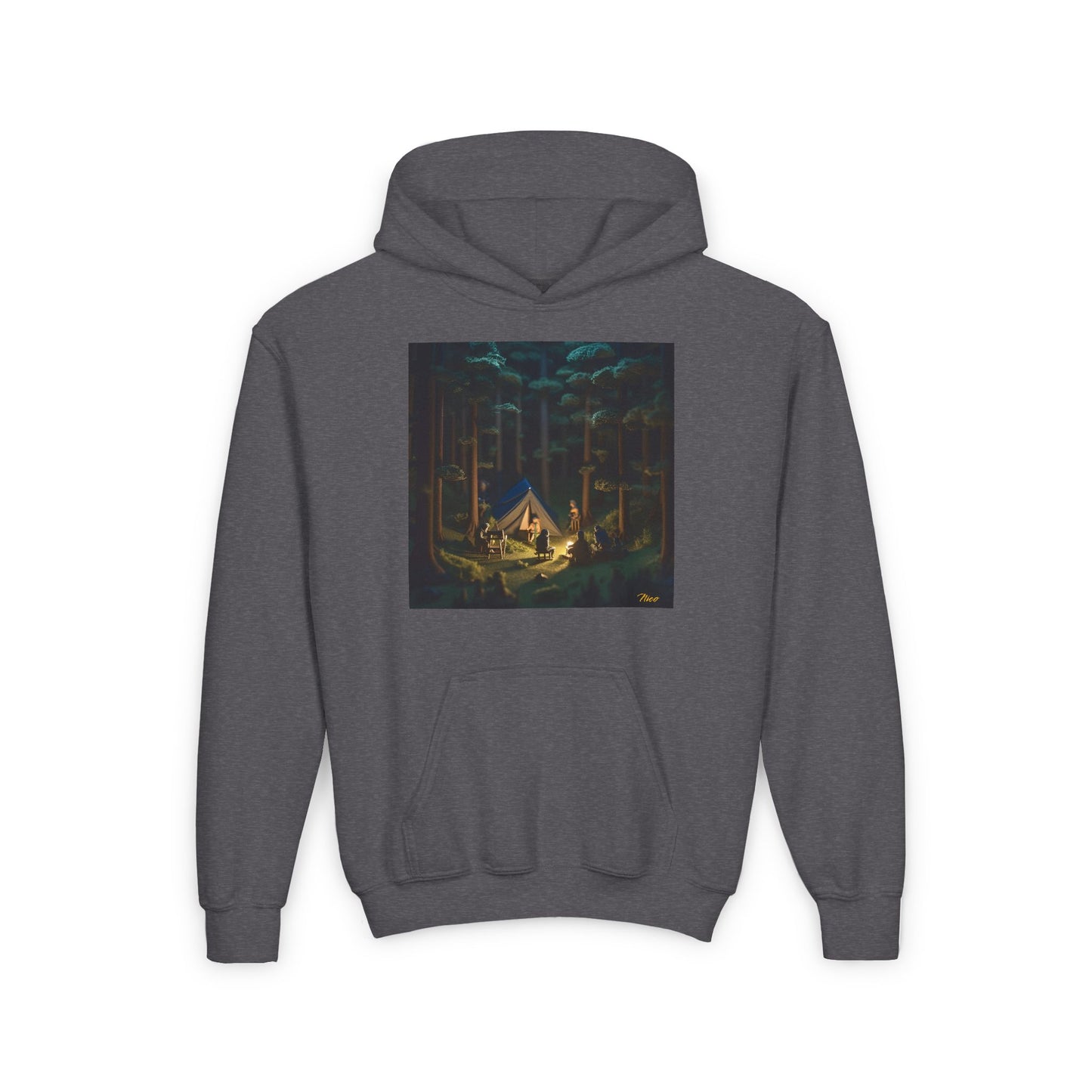 Under The Starry Skies Series Print #6 Youth Heavy Blend Hooded Sweatshirt