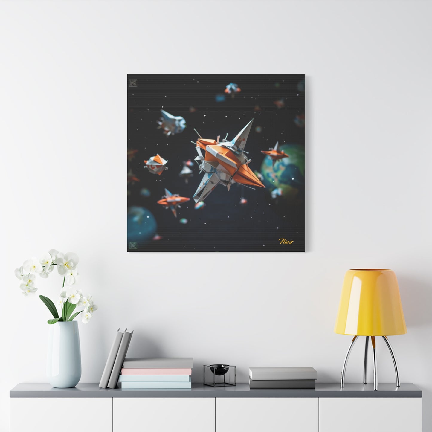 Elons' Dream Series Print #1 - Streched Matte Canvas Print, 1.25" Thick