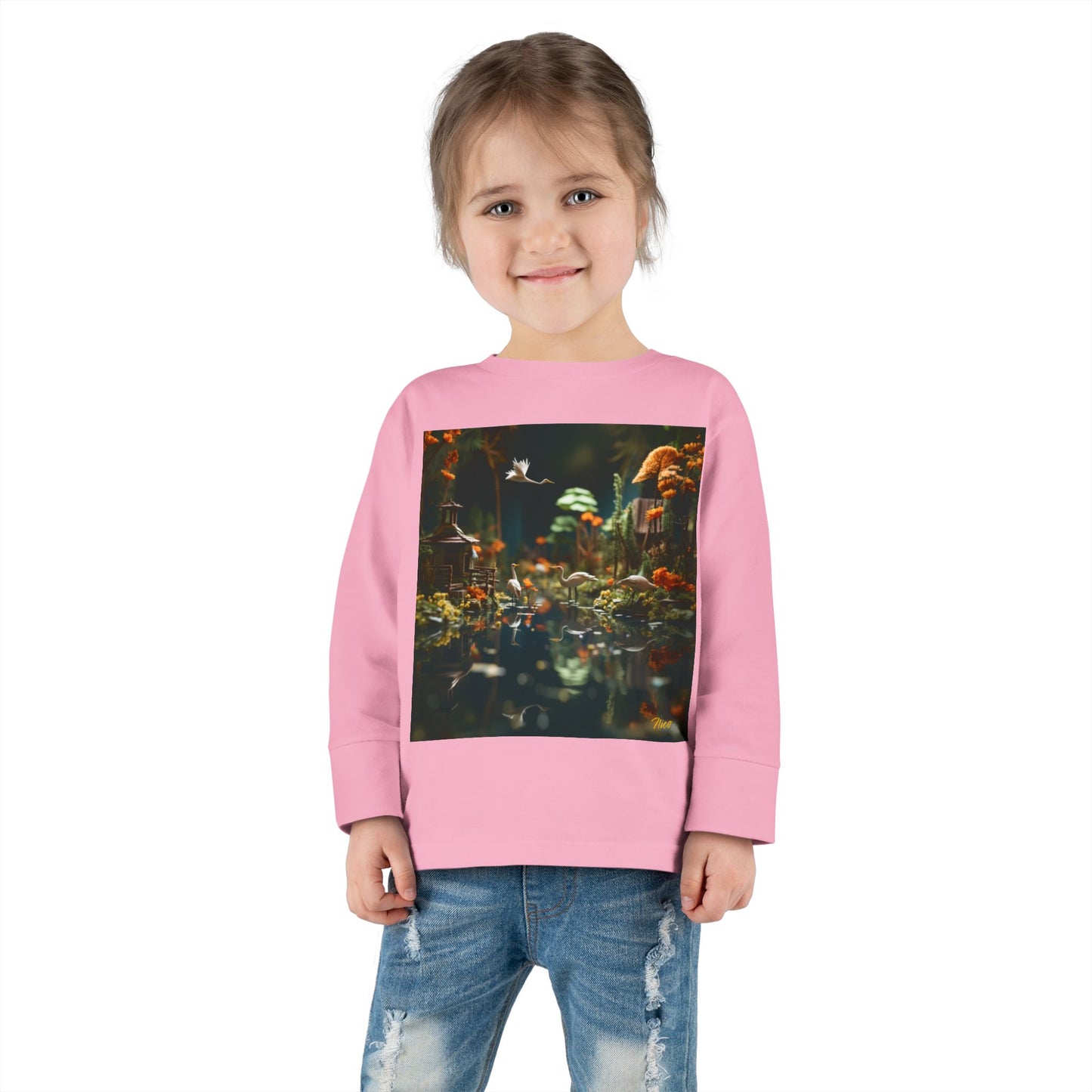 Born On A Bayou Series Print #6 Toddler Long Sleeve Tee