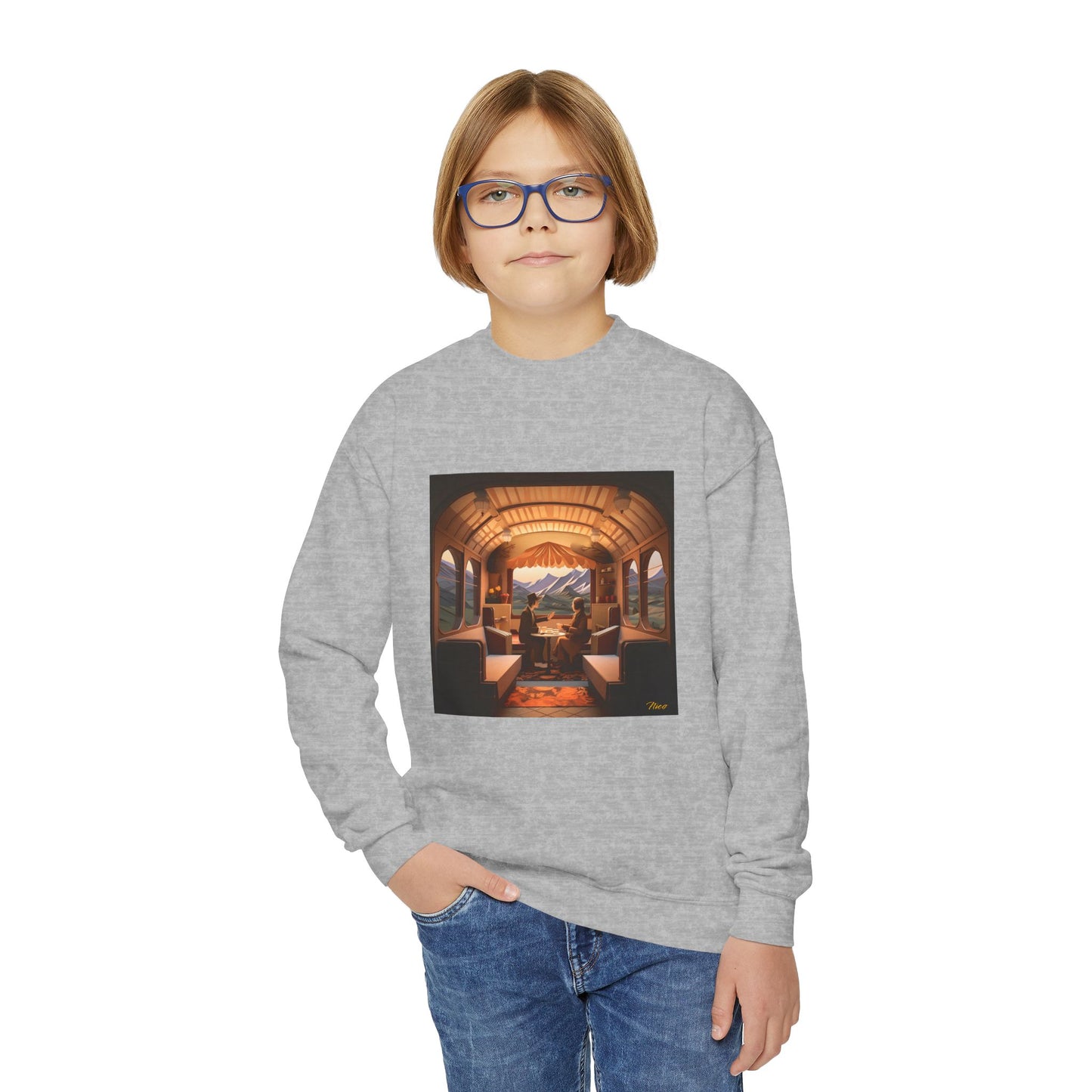 Orient Express Series Print #10 Youth Crewneck Sweatshirt