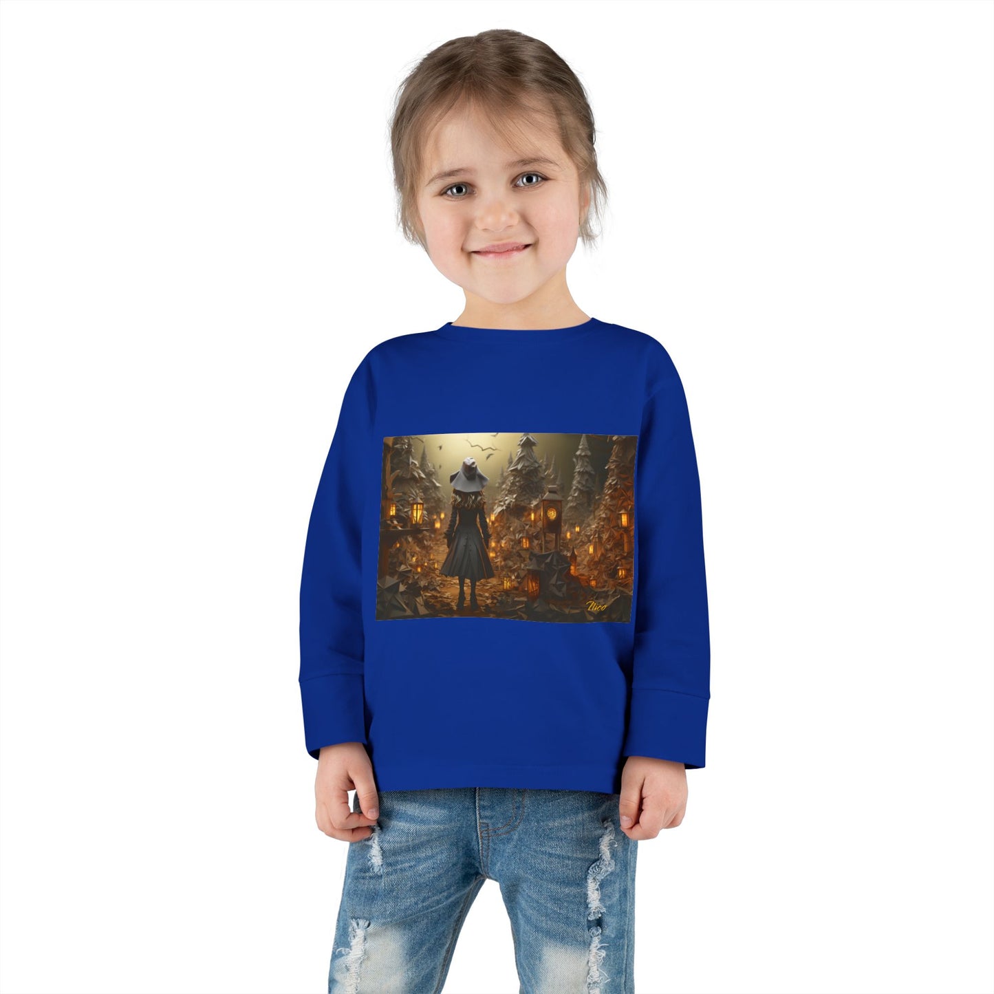 Halloween 2024 Series Print #3 Toddler Long Sleeve Tee