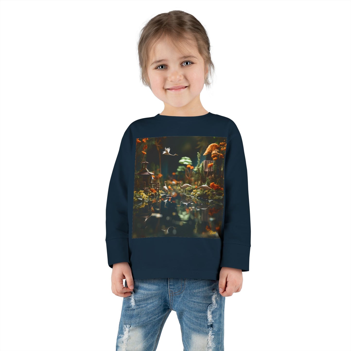 Born On A Bayou Series Print #6 Toddler Long Sleeve Tee