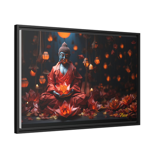 Ascending Buddha Series Print #2 - Black Framed Canvas Print