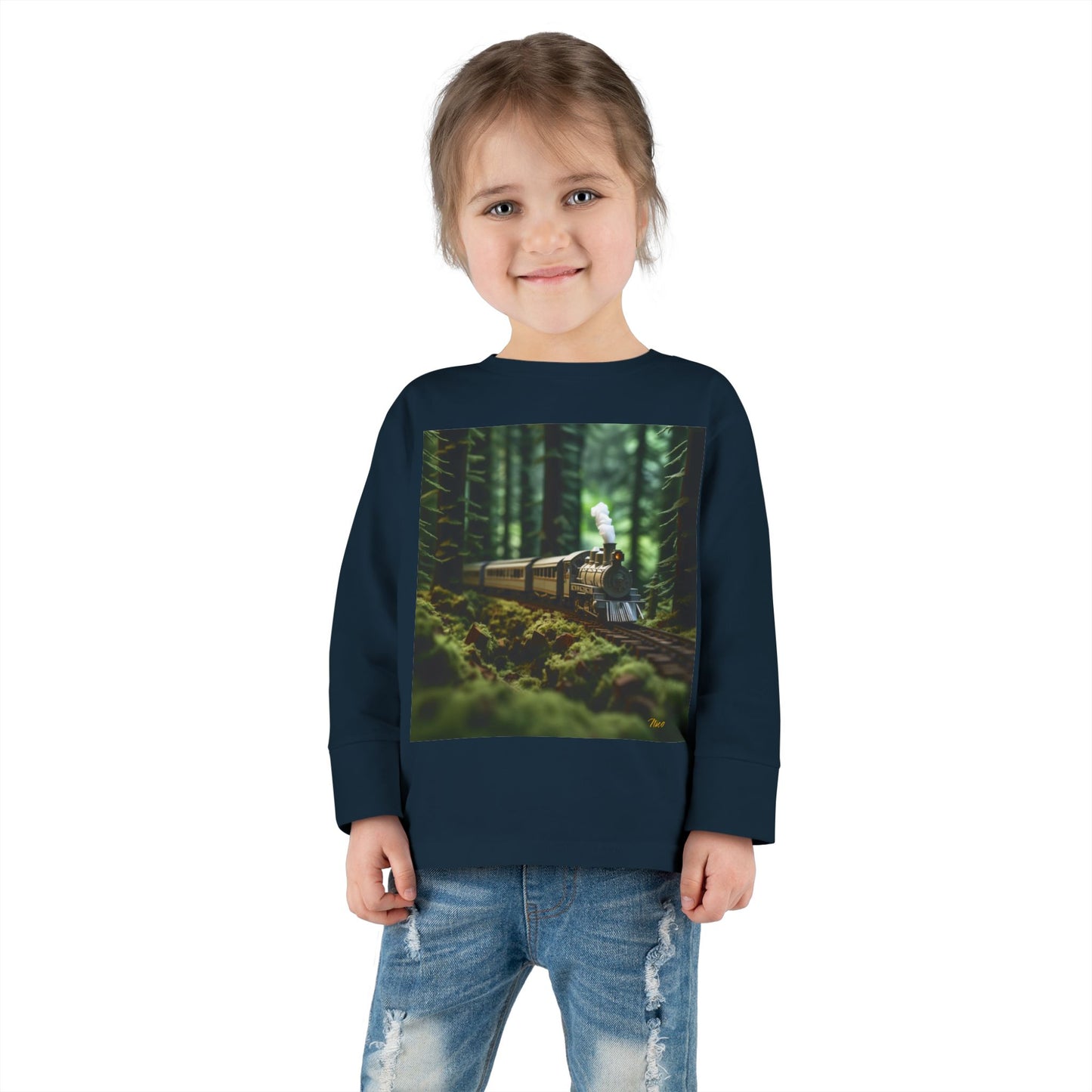 Orient Express Series Print #7 Toddler Long Sleeve Tee