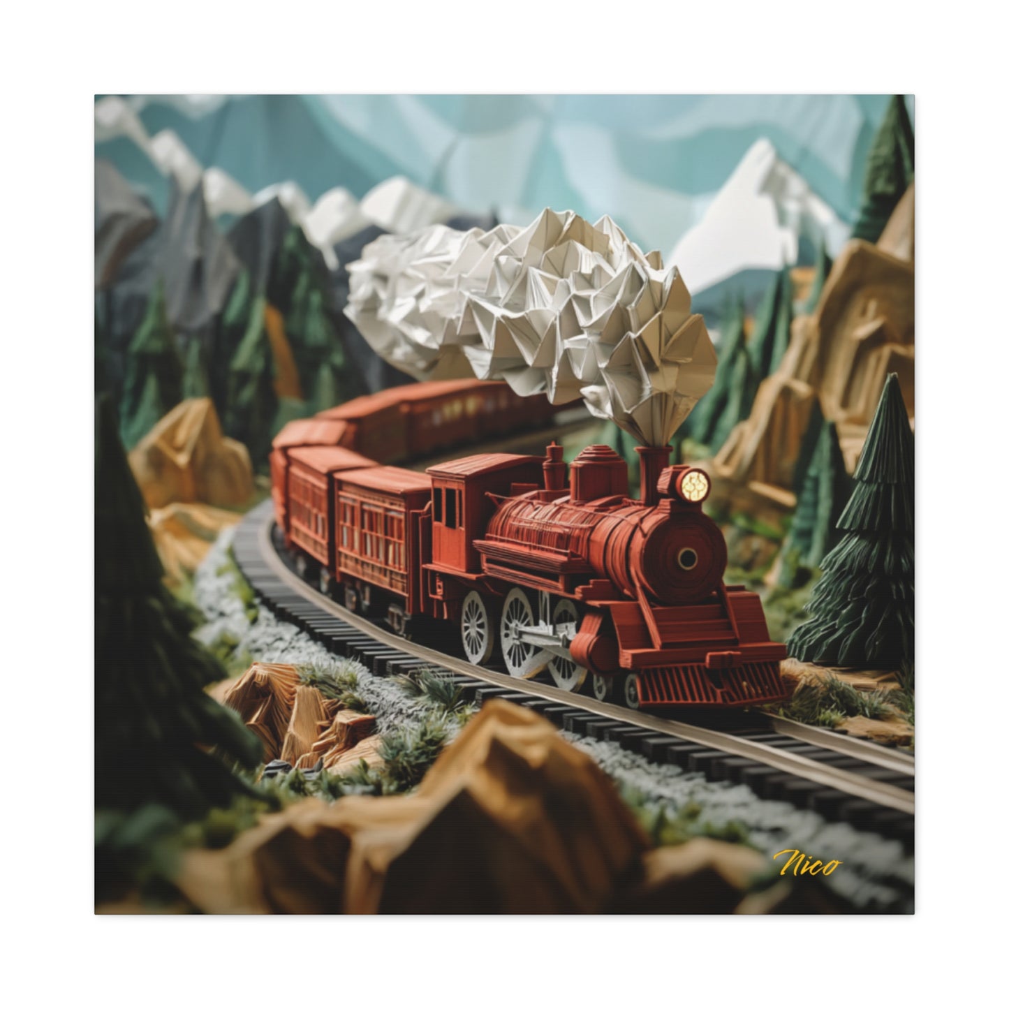 Orient Express Series Print #3 - Streched Matte Canvas Print, 1.25" Thick