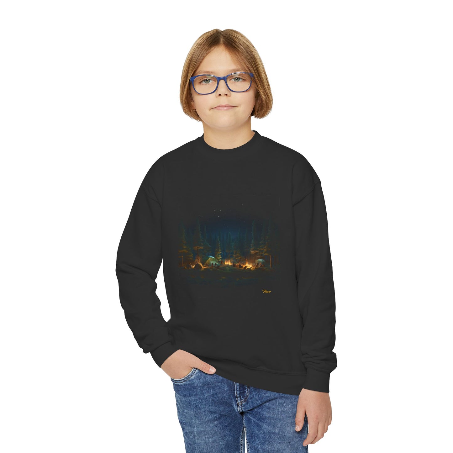 Under The Starry Skies Series Print #2 Youth Crewneck Sweatshirt