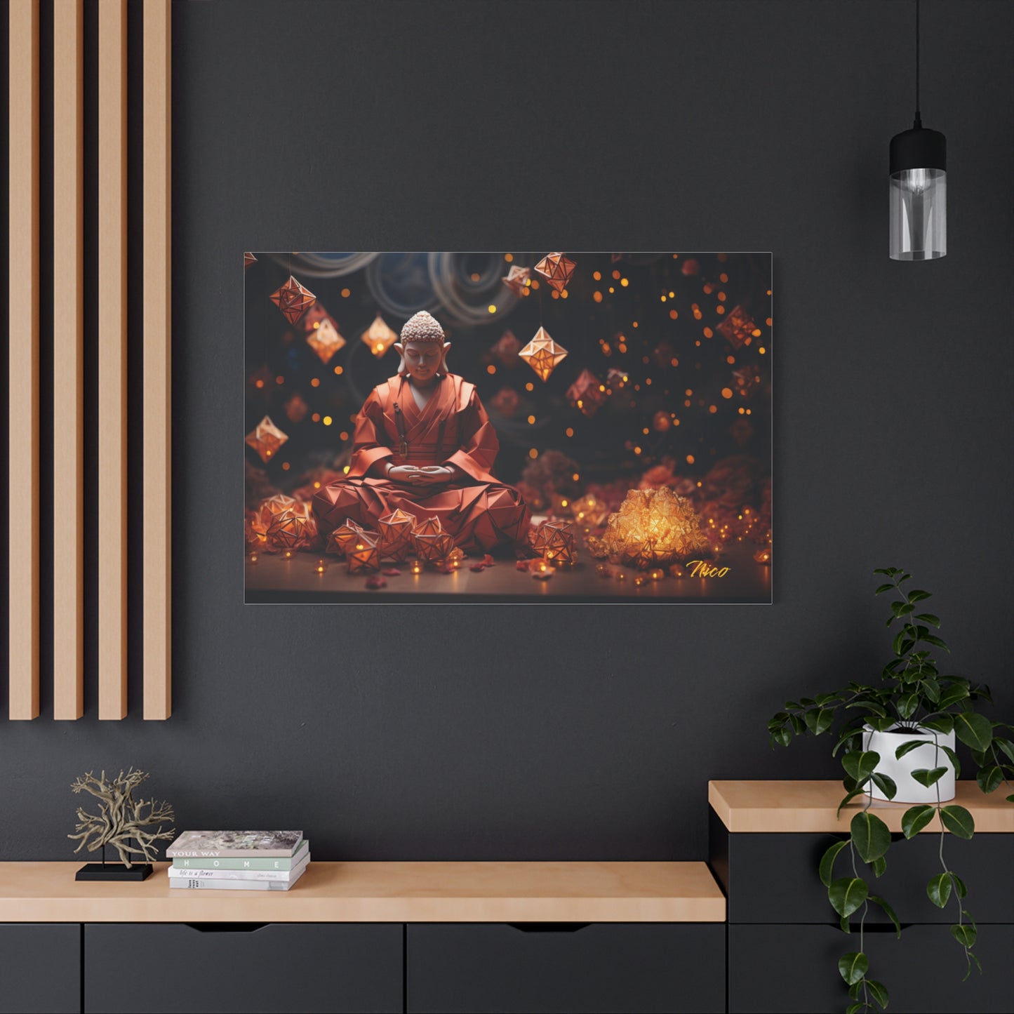 Ascending Buddha Series Print #7 - Streched Matte Canvas Print, 1.25" Thick