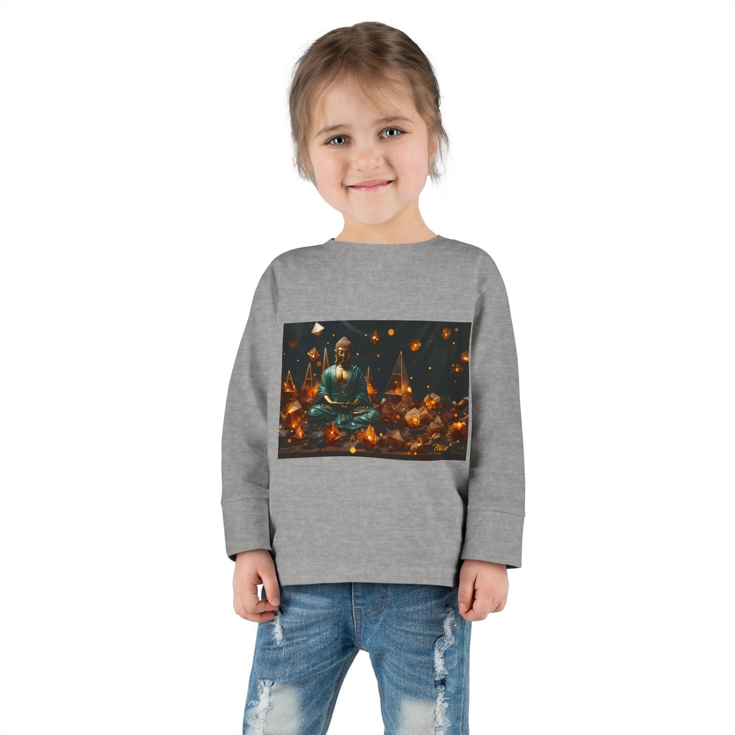 Ascending Buddha Series Print #4 Toddler Long Sleeve Tee