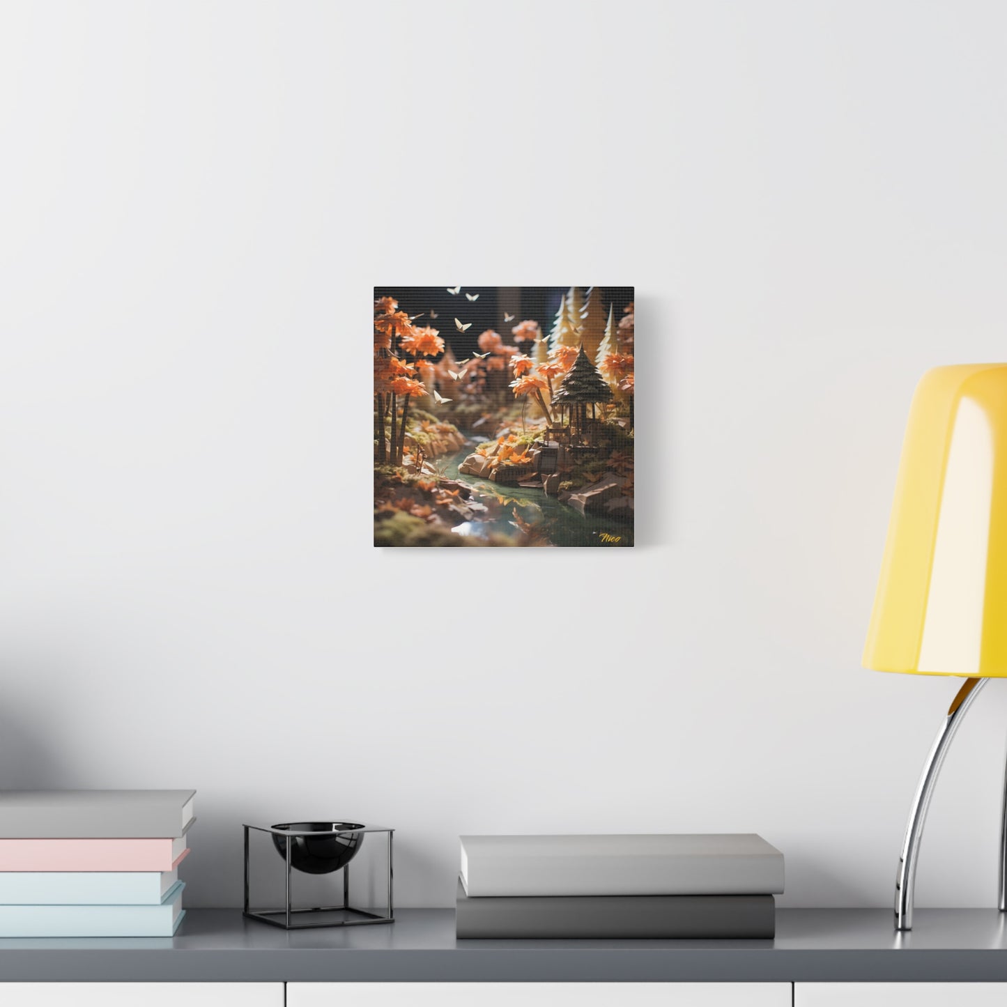 Relaxing By The Brook Series Print #3 - Streched Matte Canvas Print, 1.25" Thick