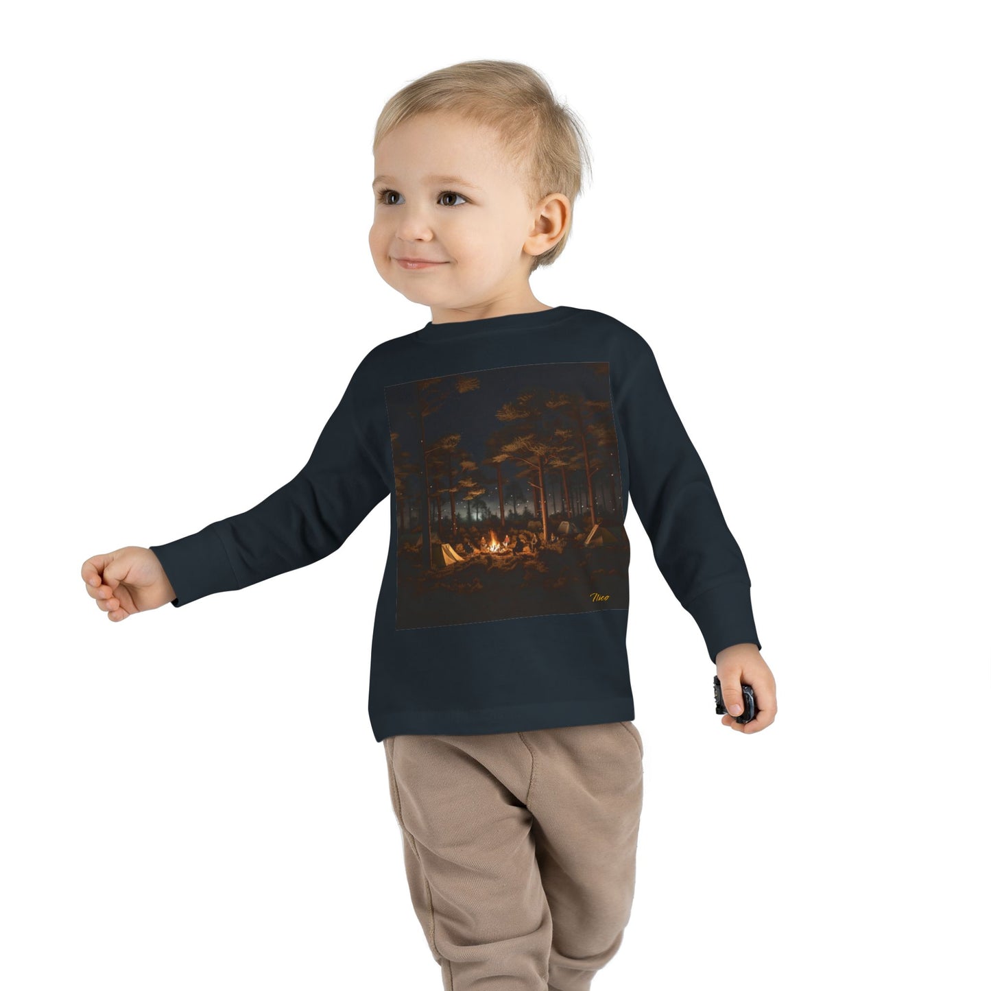 Under The Starry Skies Series Print #9 Toddler Long Sleeve Tee