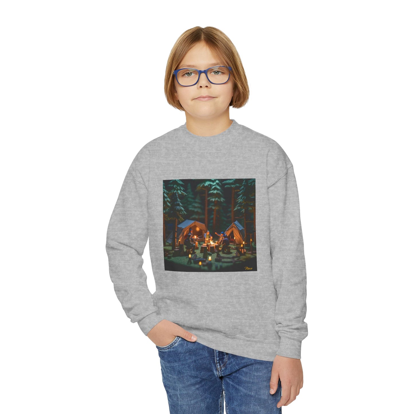 Under The Starry Skies Series Print #10 Youth Crewneck Sweatshirt