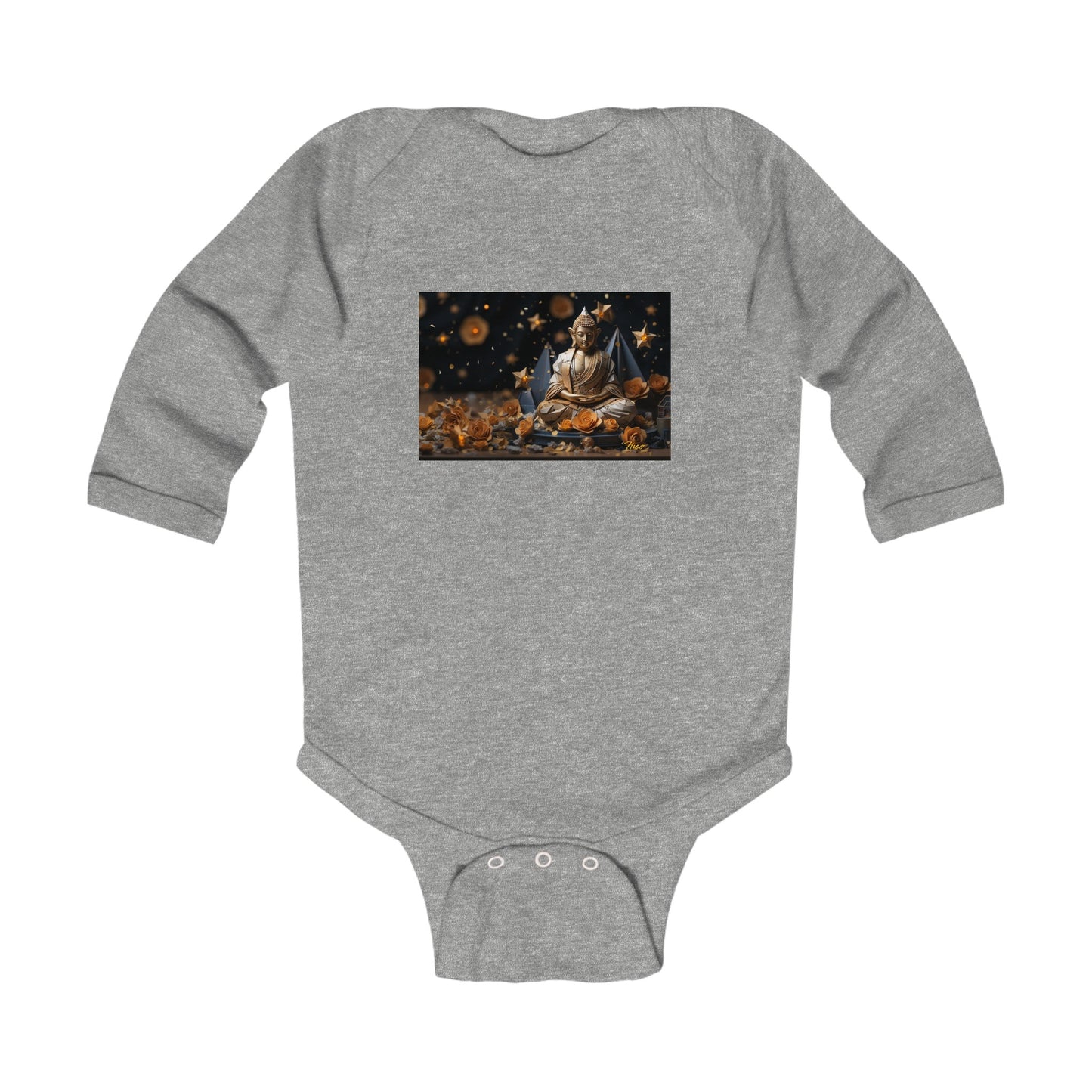 Ascending Buddah Series Print #5 Infant Long Sleeve Bodysuit