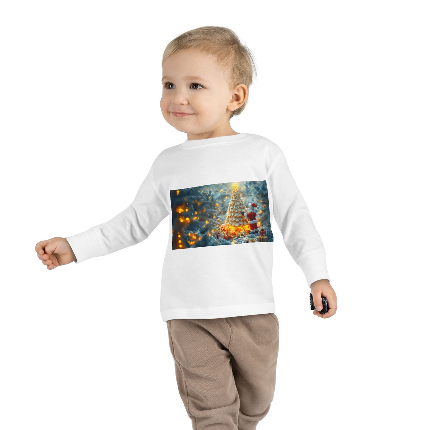 Chirstmas 2024 Series Print #10 Toddler Long Sleeve Tee