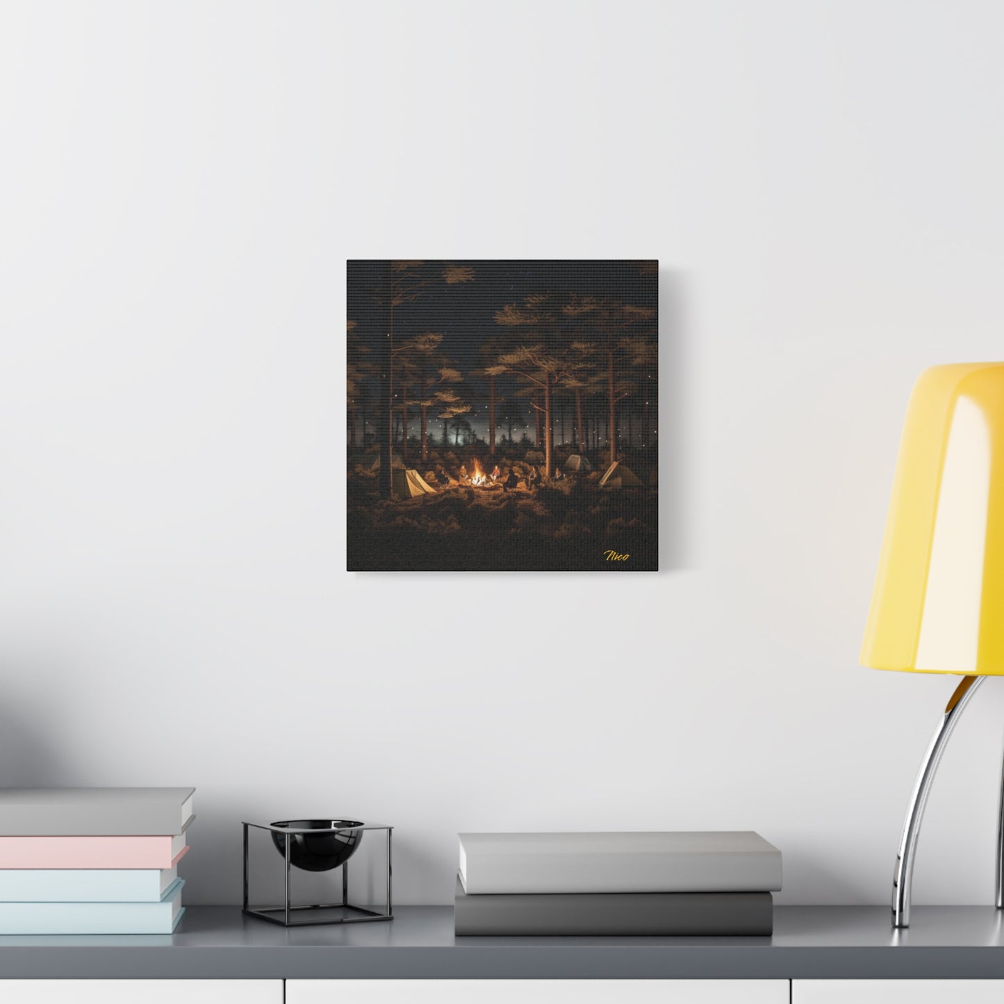 Under The Starry Skies Series Print #9 - Streched Matte Canvas Print, 1.25" Thick