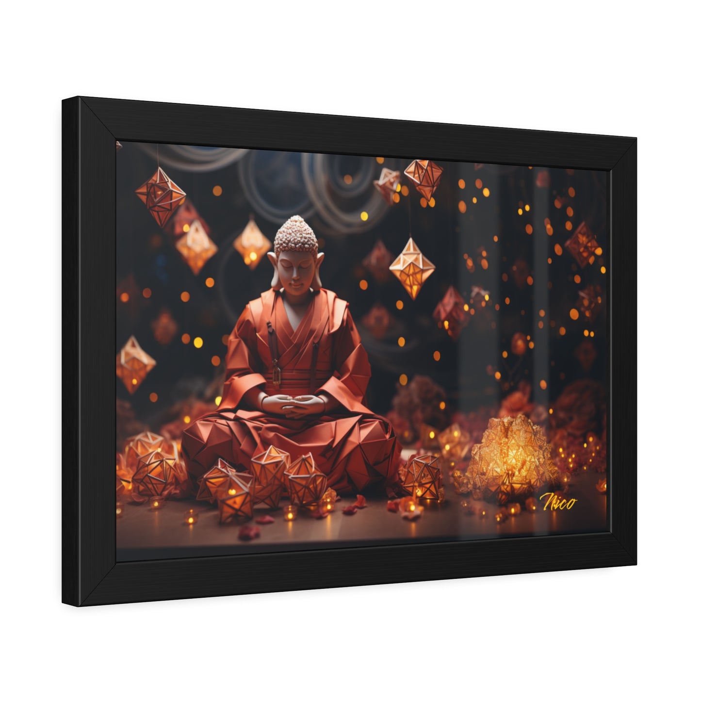 Ascending Buddha Series Print #7 - Framed Fine Art Paper Print