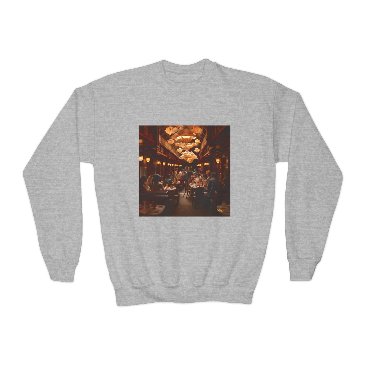 Orient Express Series Print #8 Youth Crewneck Sweatshirt