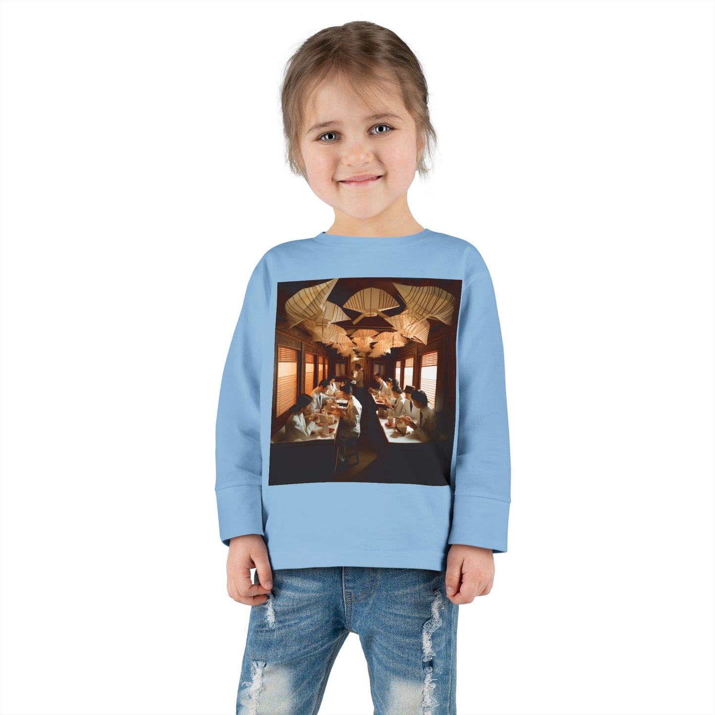 Orient Express Series Print #4 Toddler Long Sleeve Tee