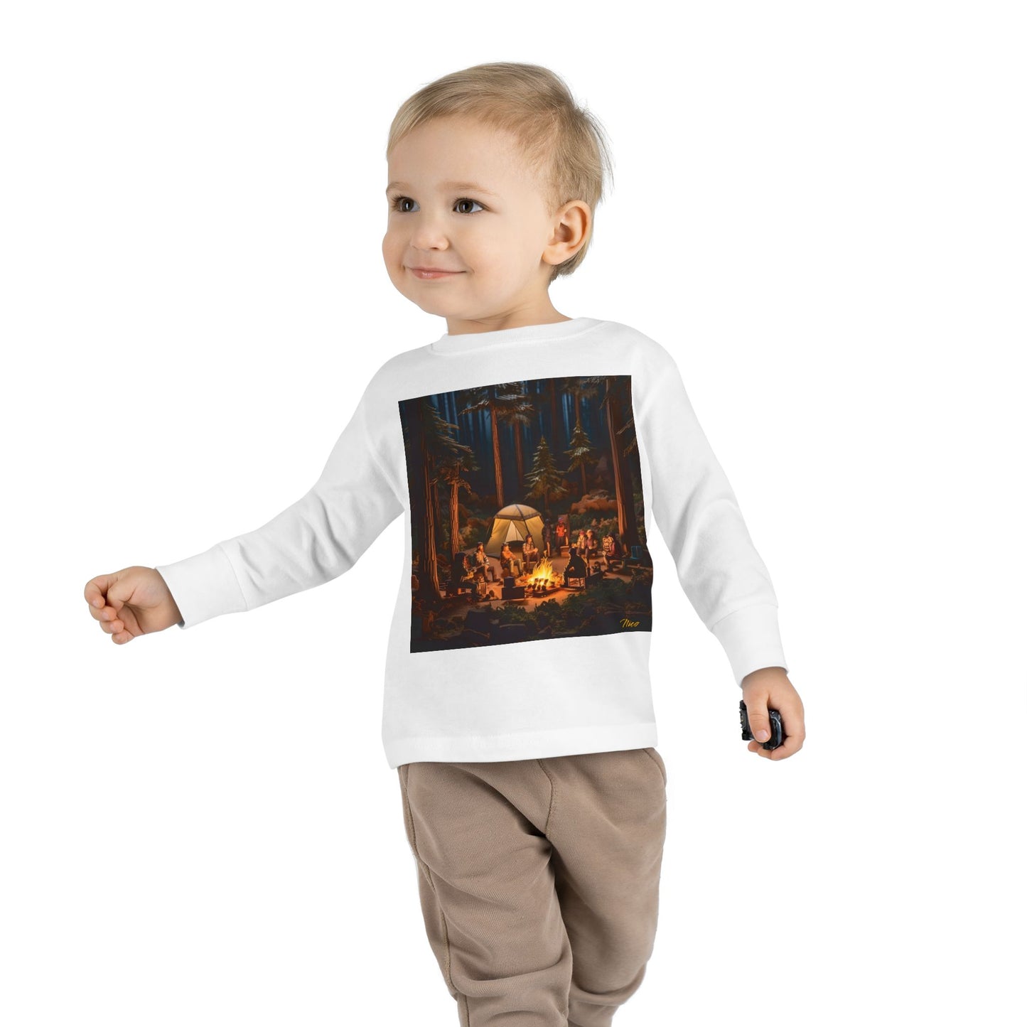 Under The Starry Skies Series Print #4 Toddler Long Sleeve Tee