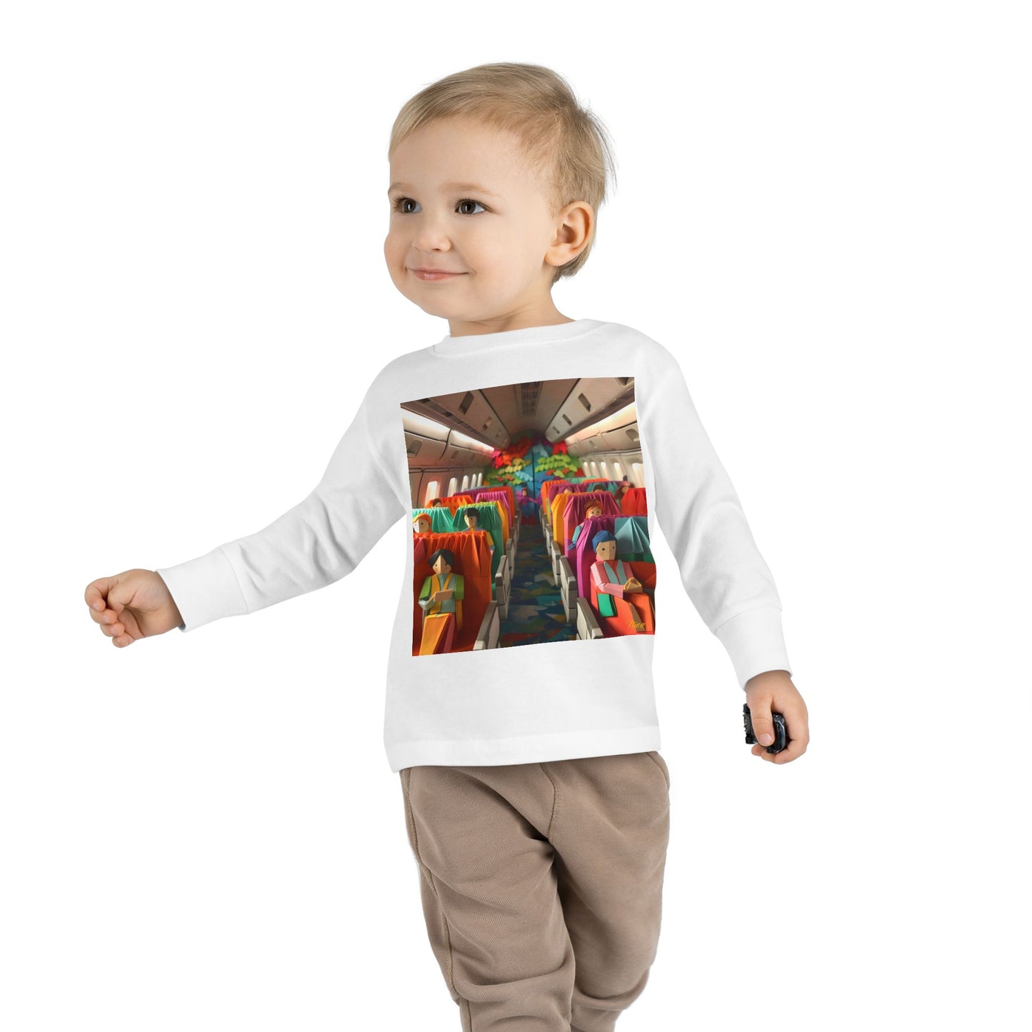 Big Ol' Jet Airliner Series Print #2 Toddler Long Sleeve Tee