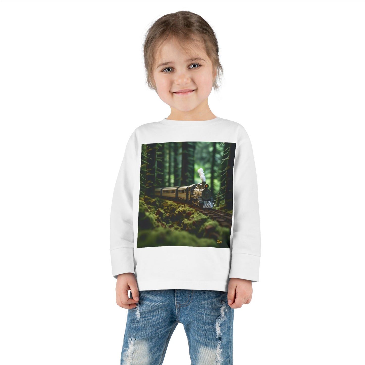 Orient Express Series Print #7 Toddler Long Sleeve Tee