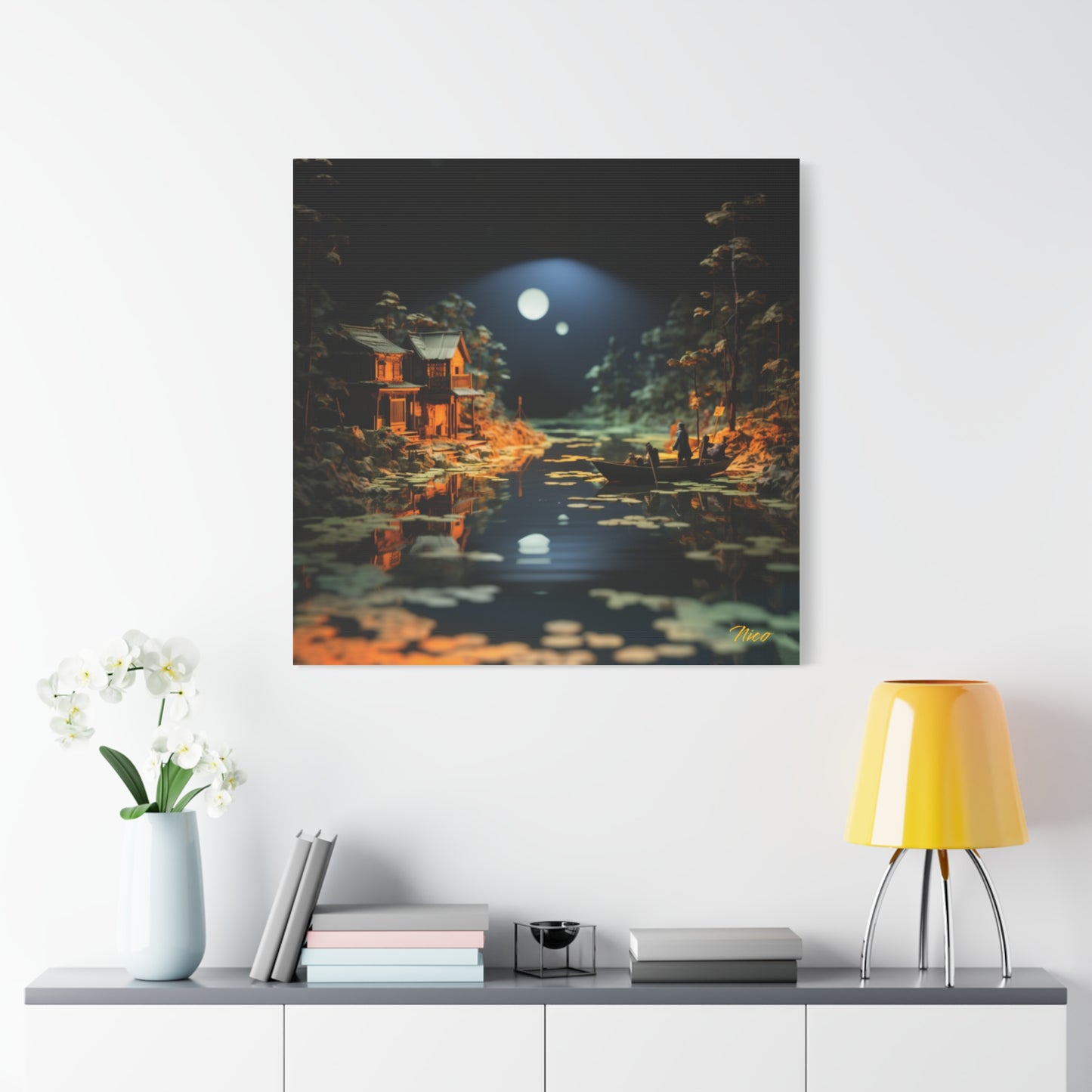 Born On A Bayou Print #3 - Streached Matte Canvas Print, 1.25" Thick