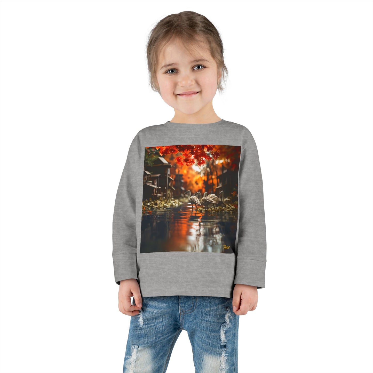 Born On A Bayou Series Print #8 Toddler Long Sleeve Tee