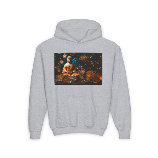 Ascending Buddah Series Print #8 Youth Heavy Blend Hooded Sweatshirt