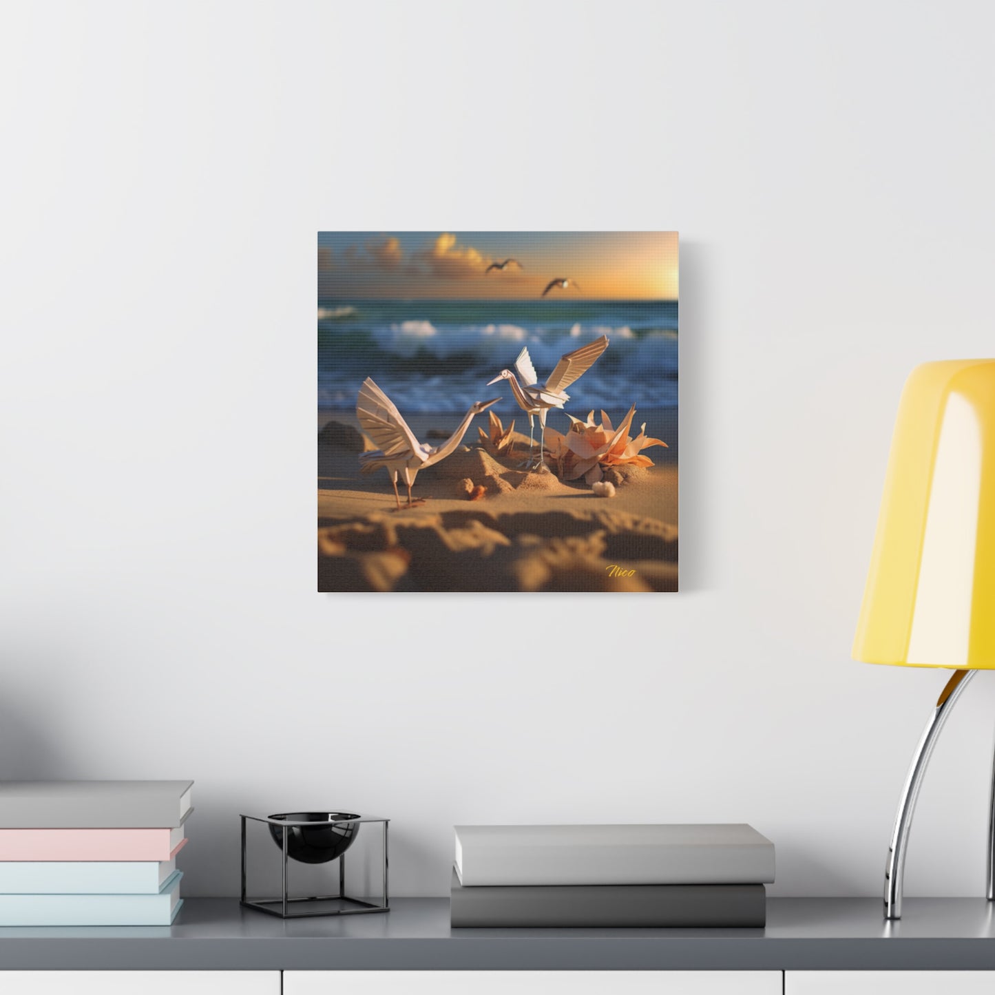 By The Seaside Series Print #3 - Streched Matte Canvas Print, 1.25" Thick