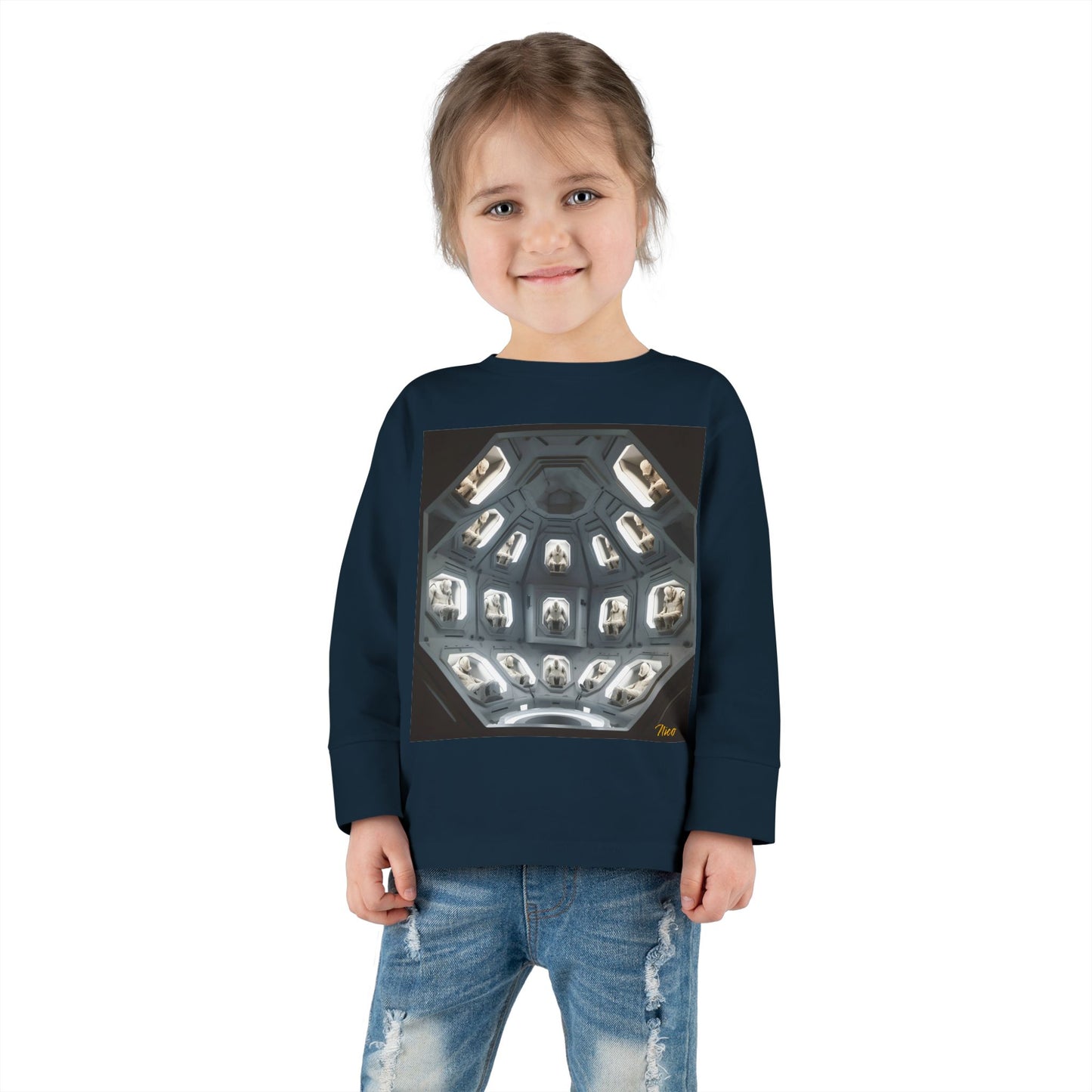 Elons' Dream Series Print #2 Toddler Long Sleeve Tee