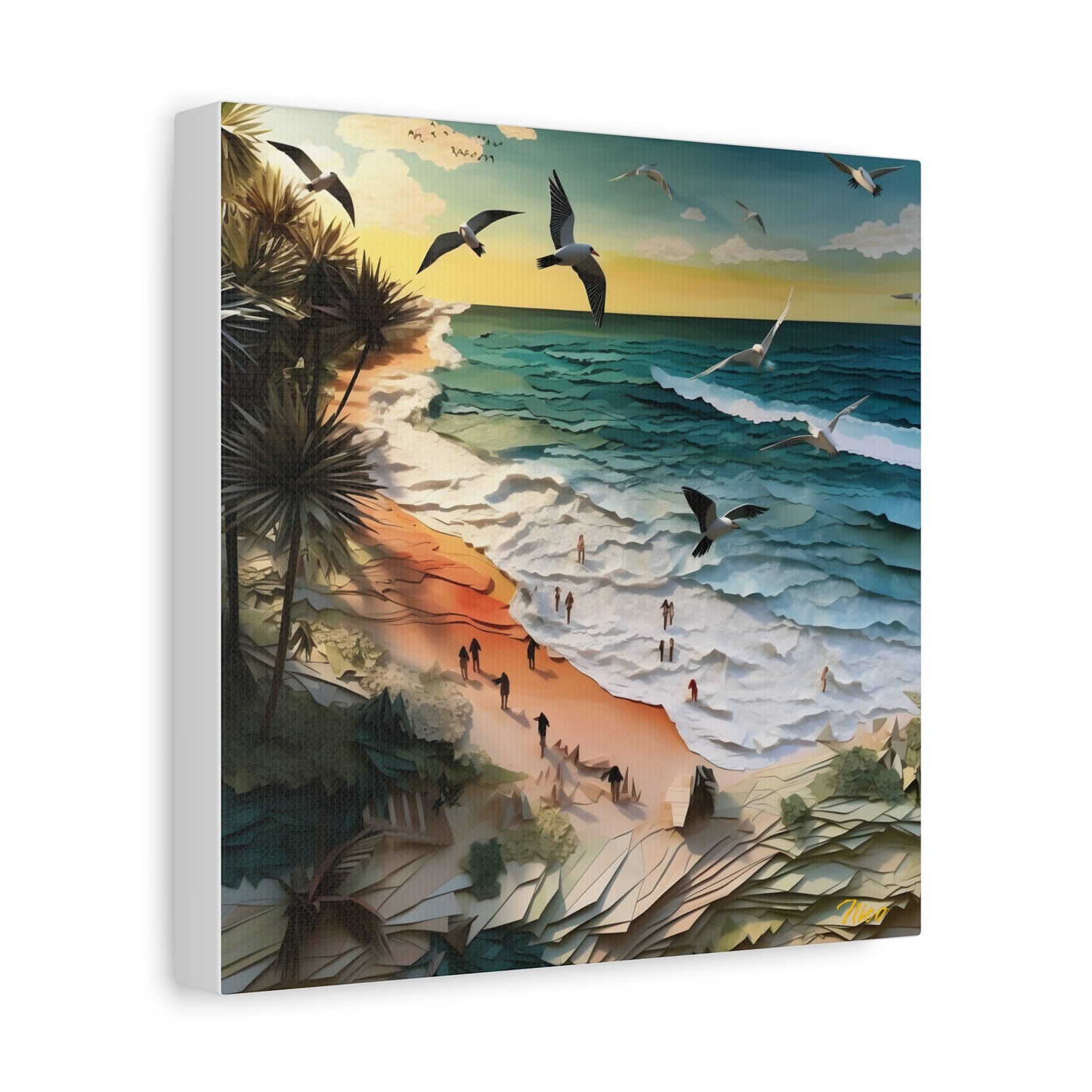 By The Seaside Series Print #6 - Streched Matte Canvas Print, 1.25" Thick