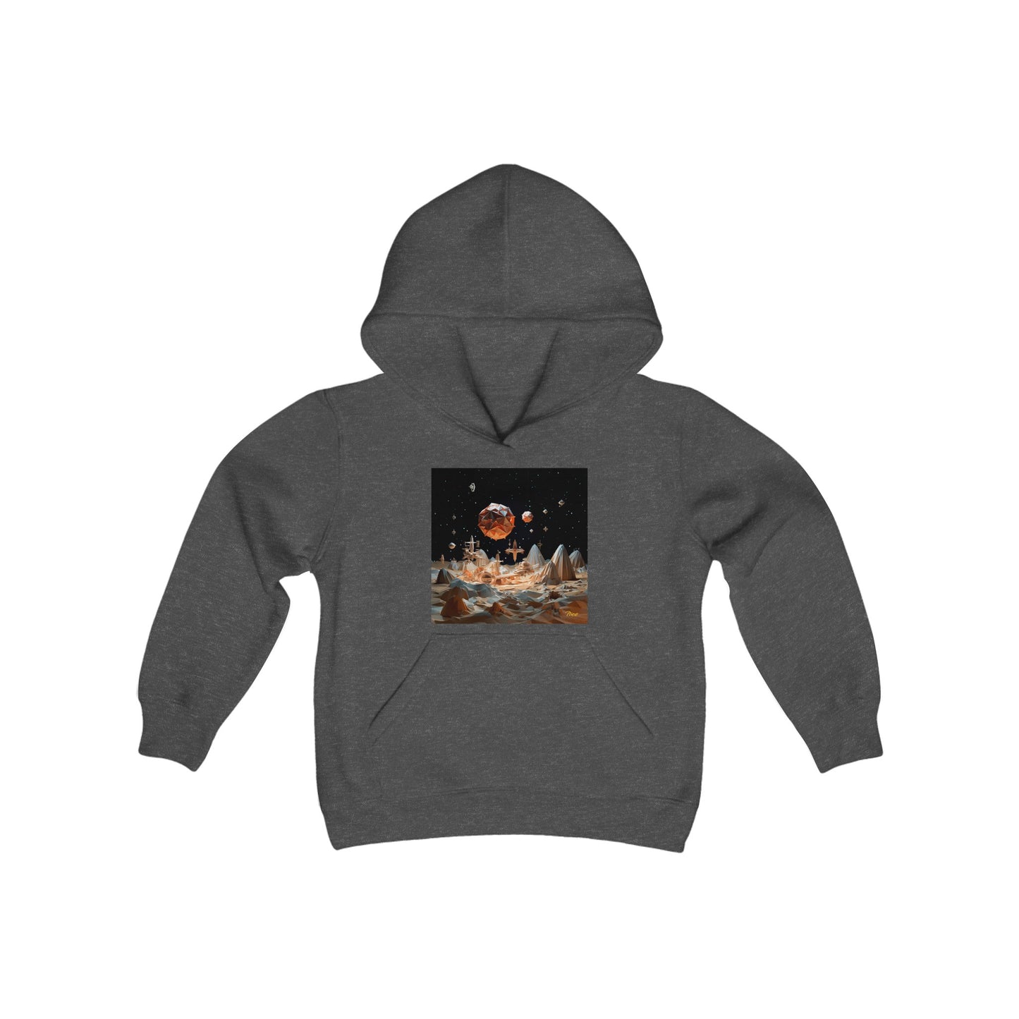 Elons' Dream Series Print #7 Youth Heavy Blend Hooded Sweatshirt