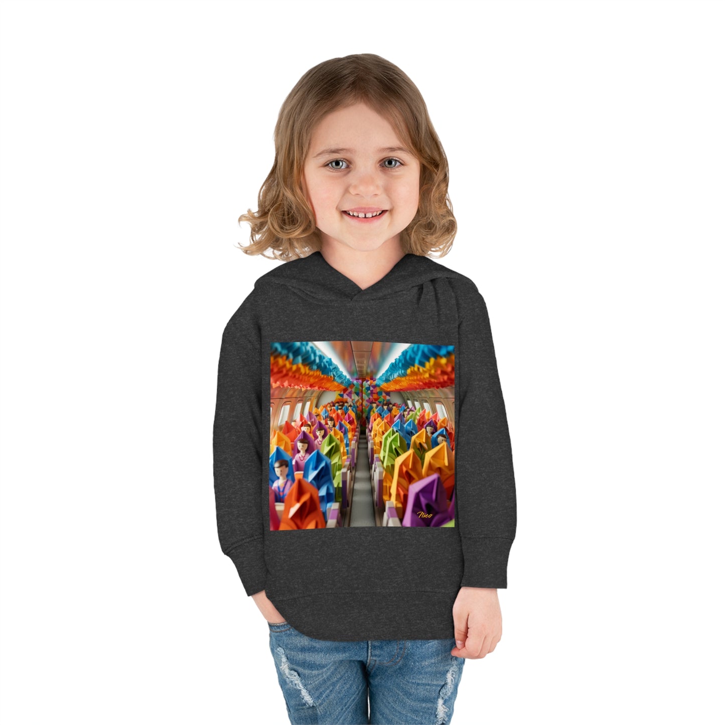 Frequent Flyer Miles Series Print #8 Toddler Pullover Fleece Hoodie