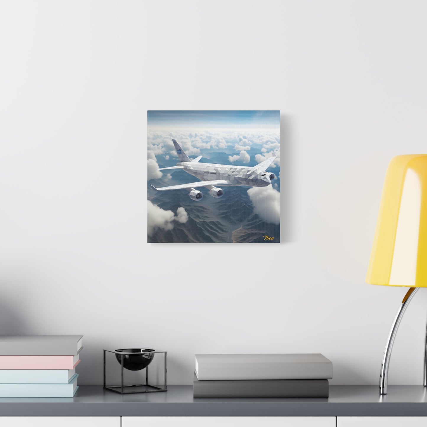 Passenger Jet Series Print #7 - Streched Matte Canvas Print, 1.25" Thick