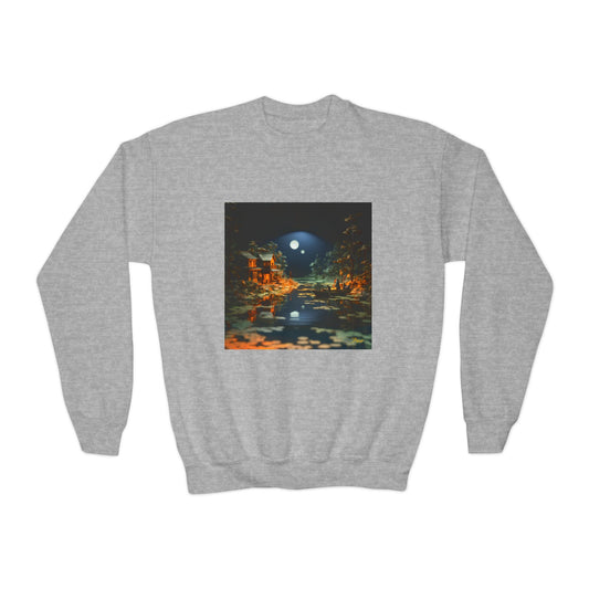 Born On A Bayou Series Print #3 Youth Crewneck Sweatshirt