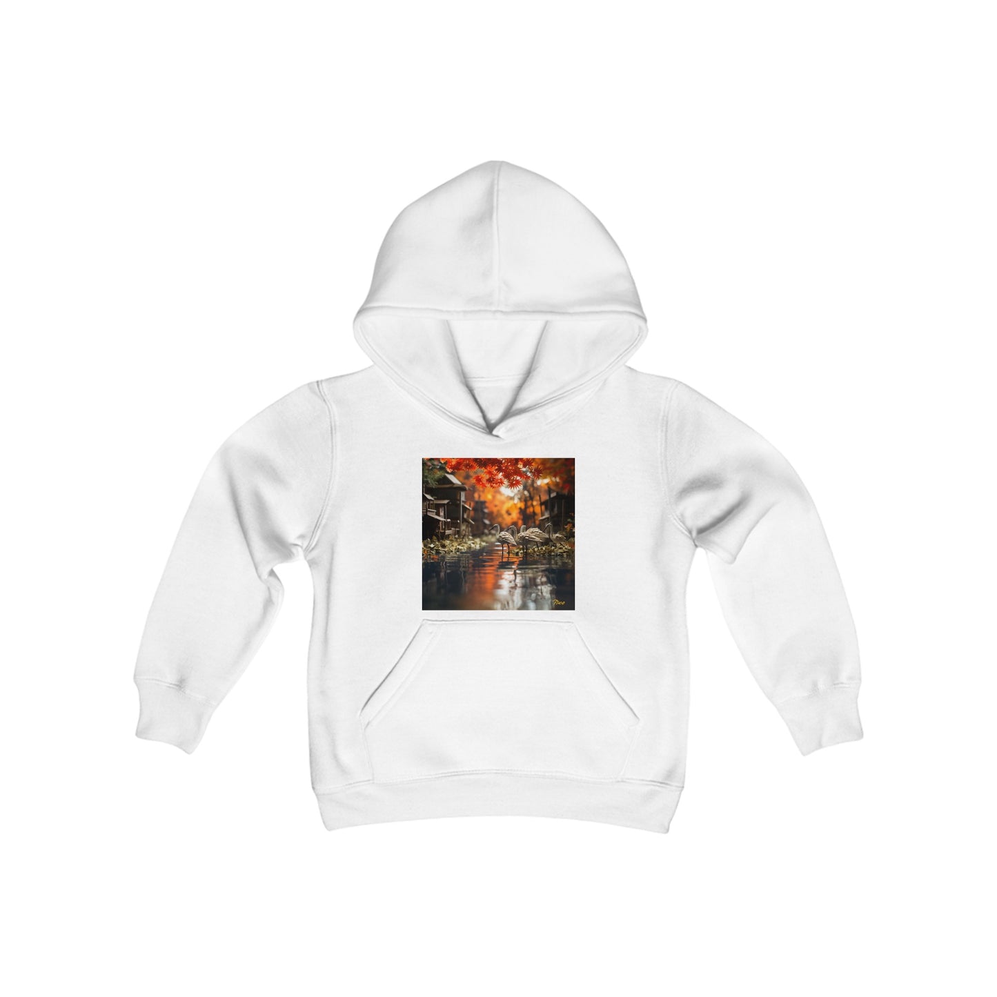 Born On A Bayou Series Print #8 Youth Heavy Blend Hooded Sweatshirt