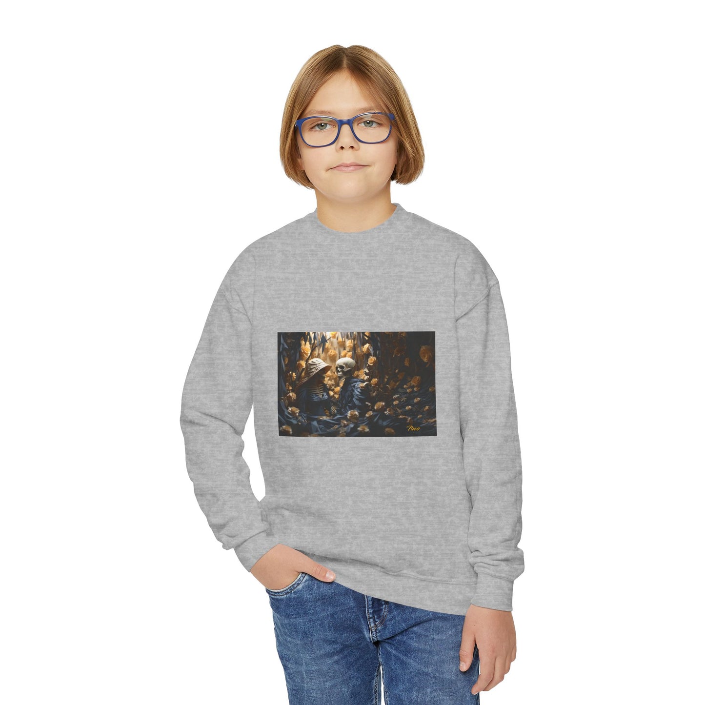 Halloween 2024 Series Print #4 Youth Crewneck Sweatshirt