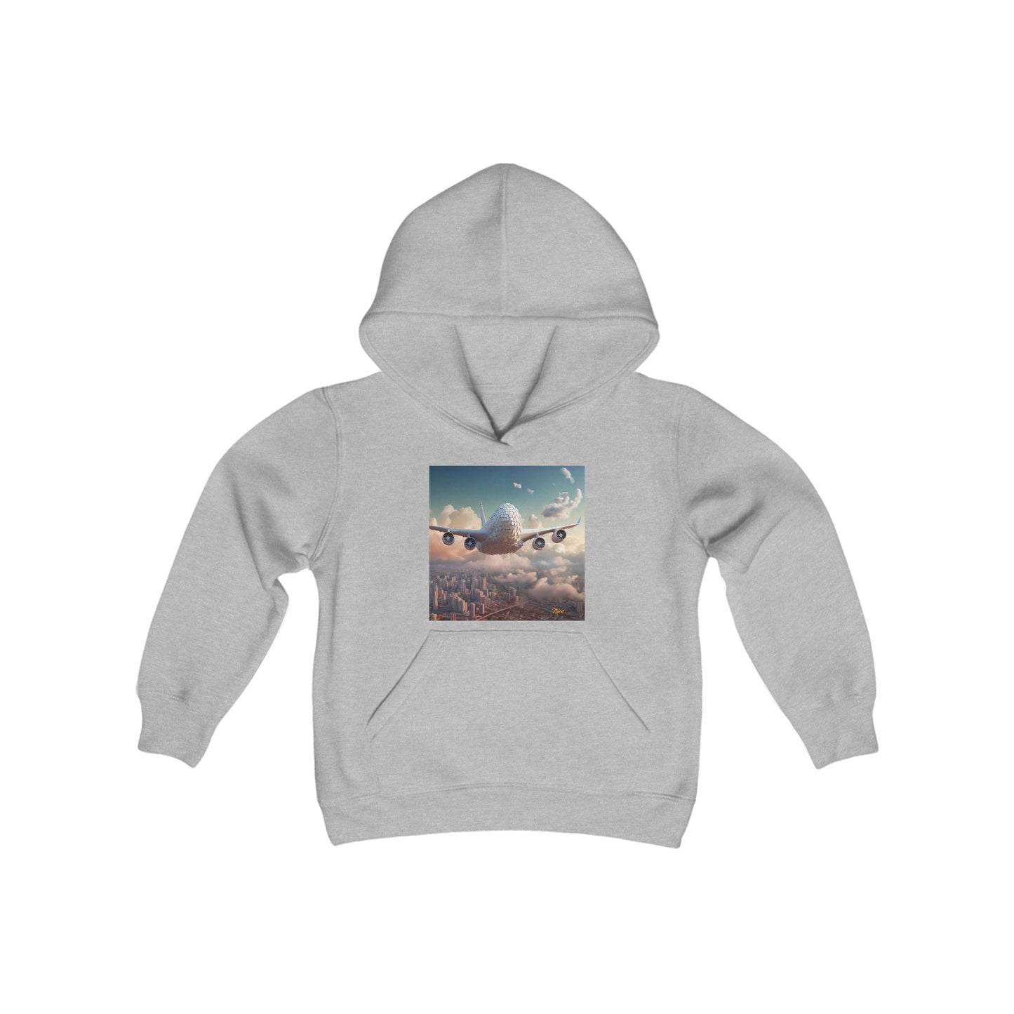 Frequent Flyer Miles Series Print #1 Youth Heavy Blend Hooded Sweatshirt