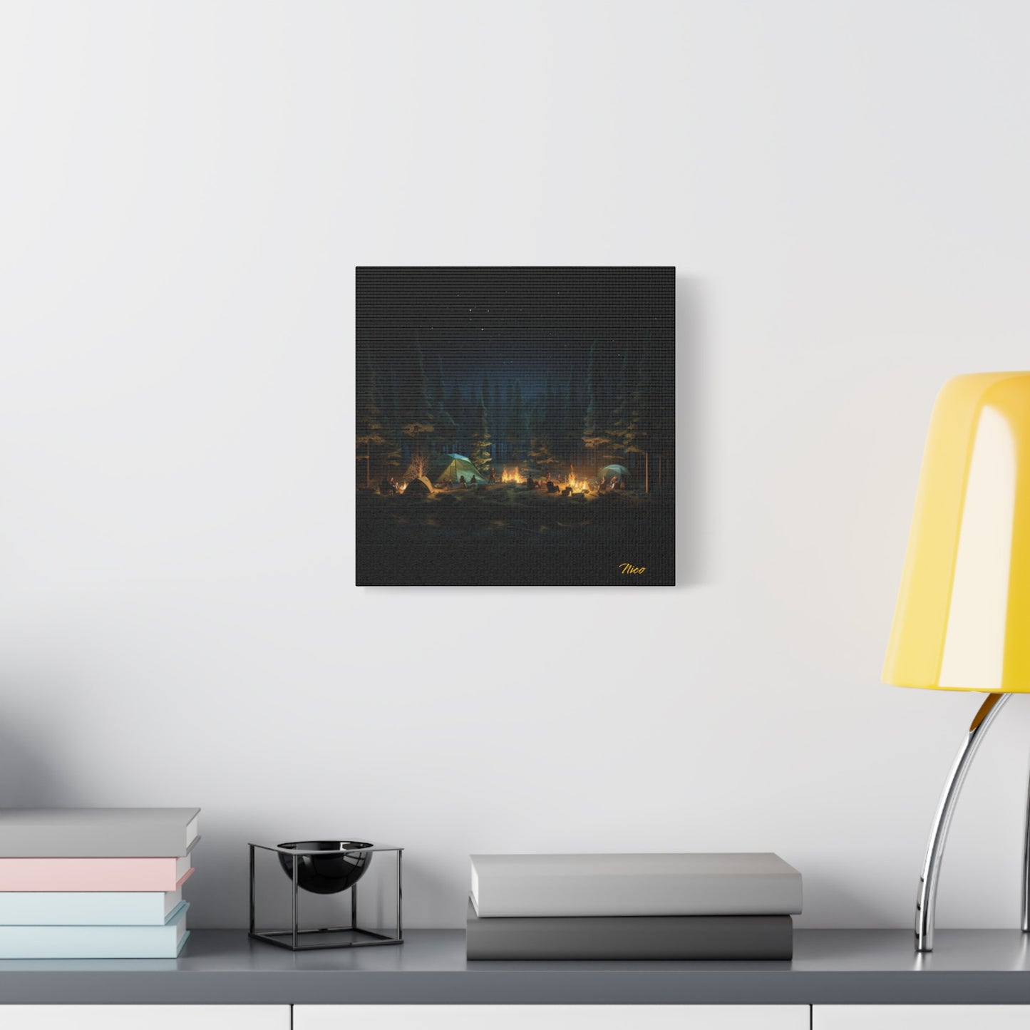 Under The Starry Skies Series Print #2 - Streched Matte Canvas Print, 1.25" Thick