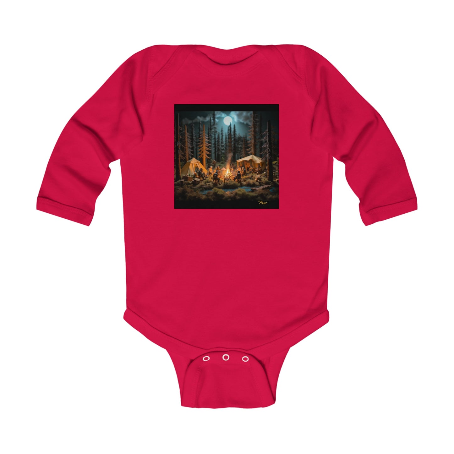 Under The Starry Skies Series Print #8 Infant Long Sleeve Bodysuit