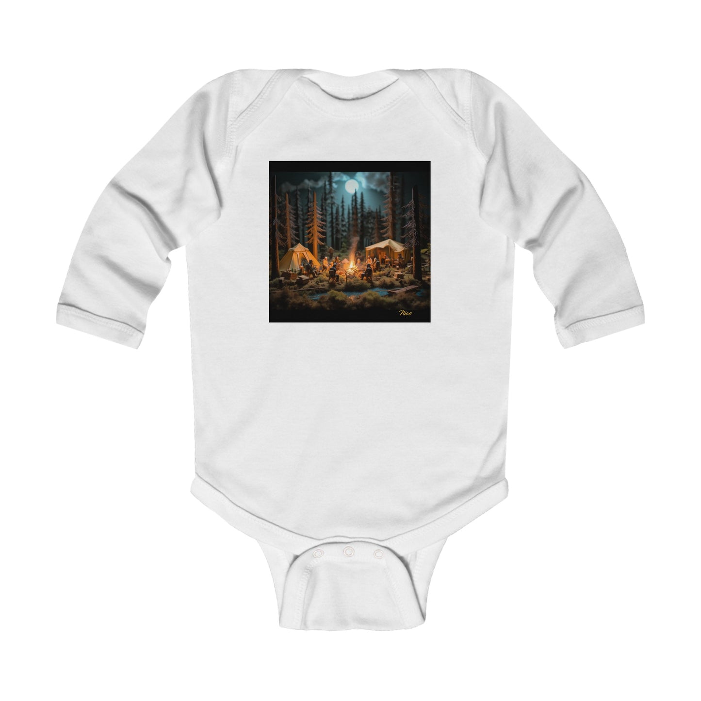 Under The Starry Skies Series Print #8 Infant Long Sleeve Bodysuit