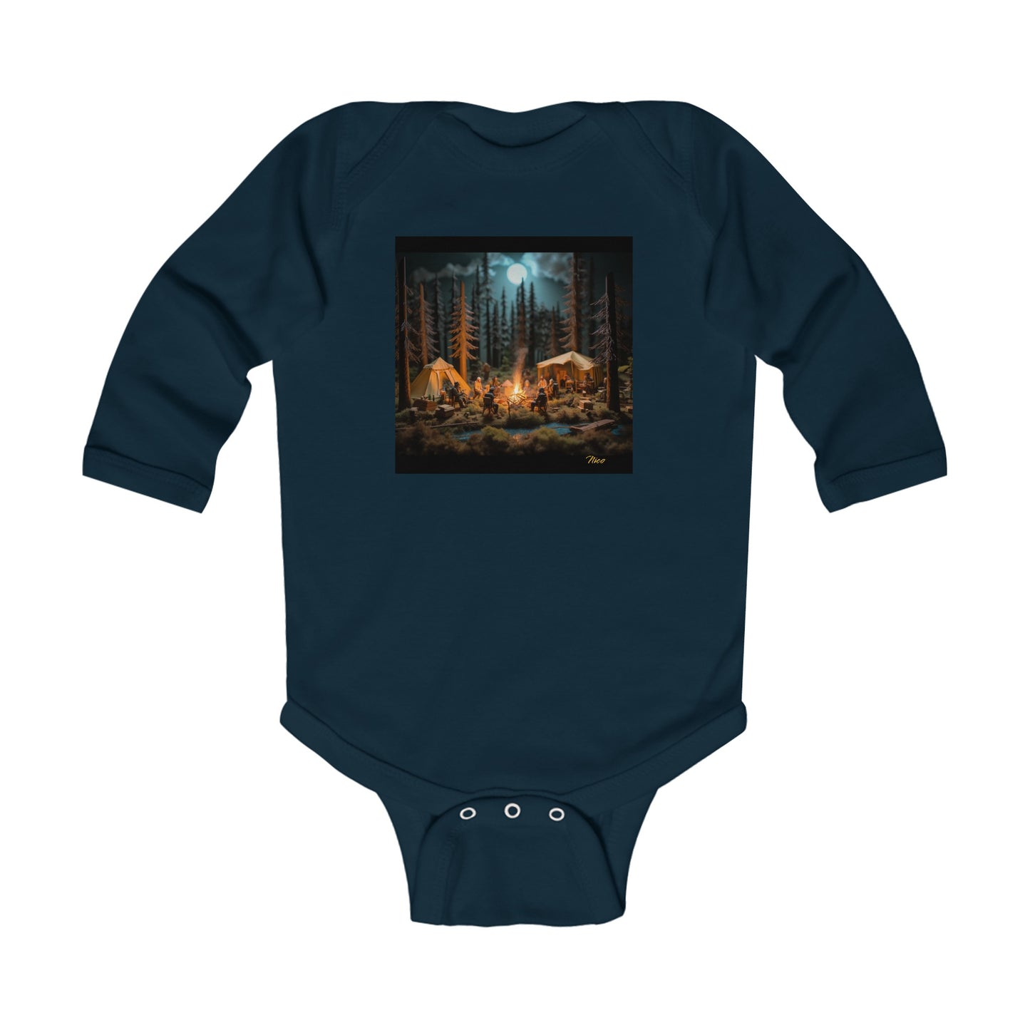 Under The Starry Skies Series Print #8 Infant Long Sleeve Bodysuit