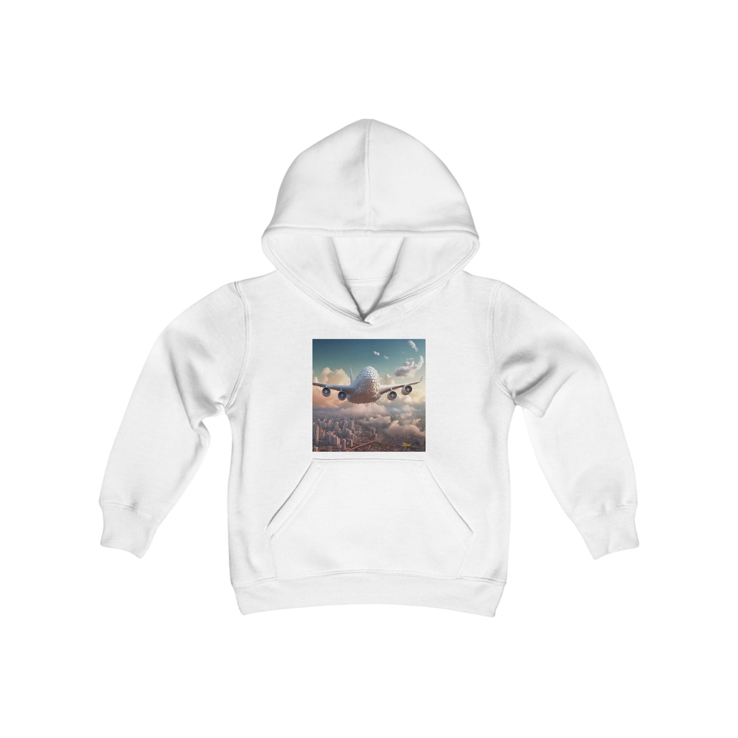 Frequent Flyer Miles Series Print #1 Youth Heavy Blend Hooded Sweatshirt