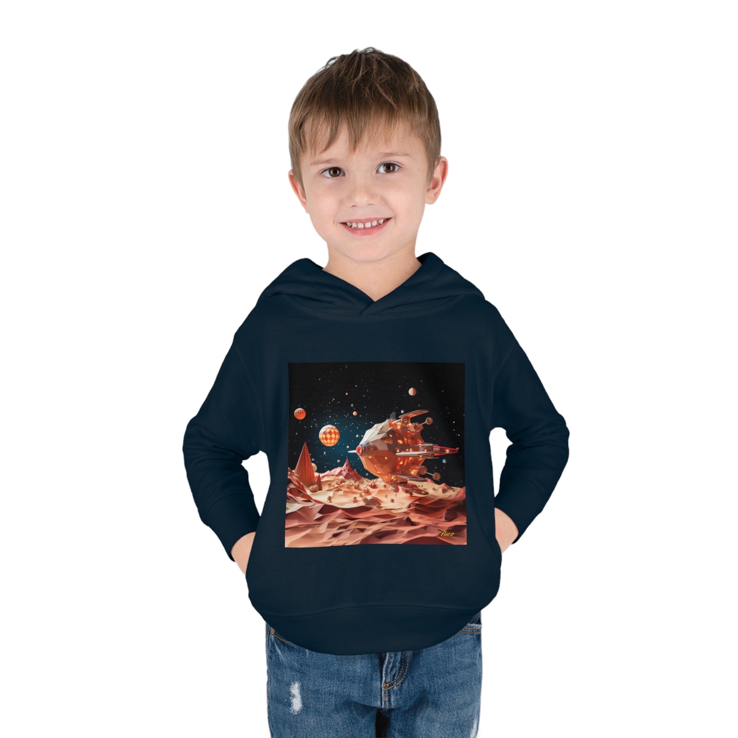 Elons' Dream Series Print #5 Toddler Pullover Fleece Hoodie