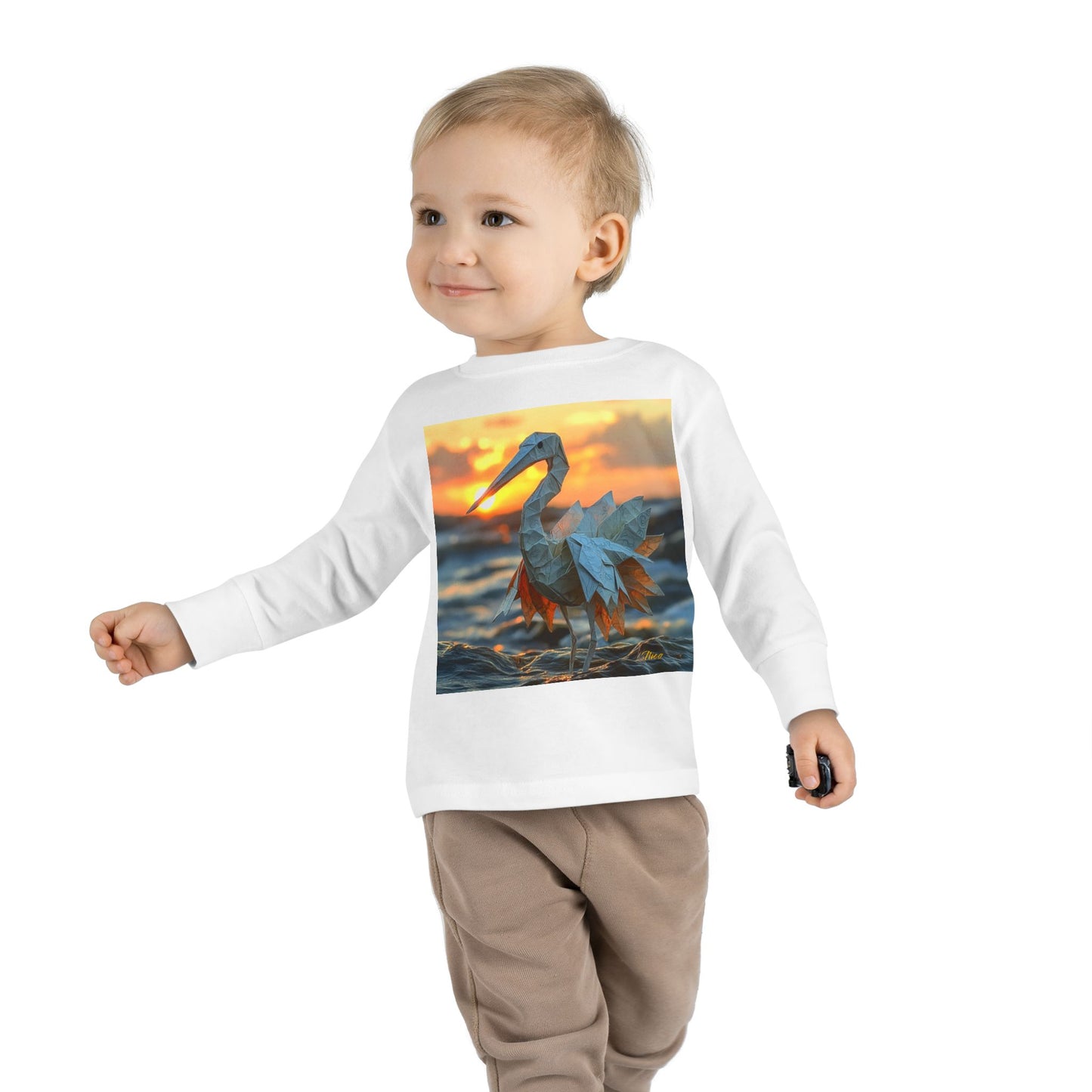 By The Seaside Series Print #1 Toddler Long Sleeve Tee