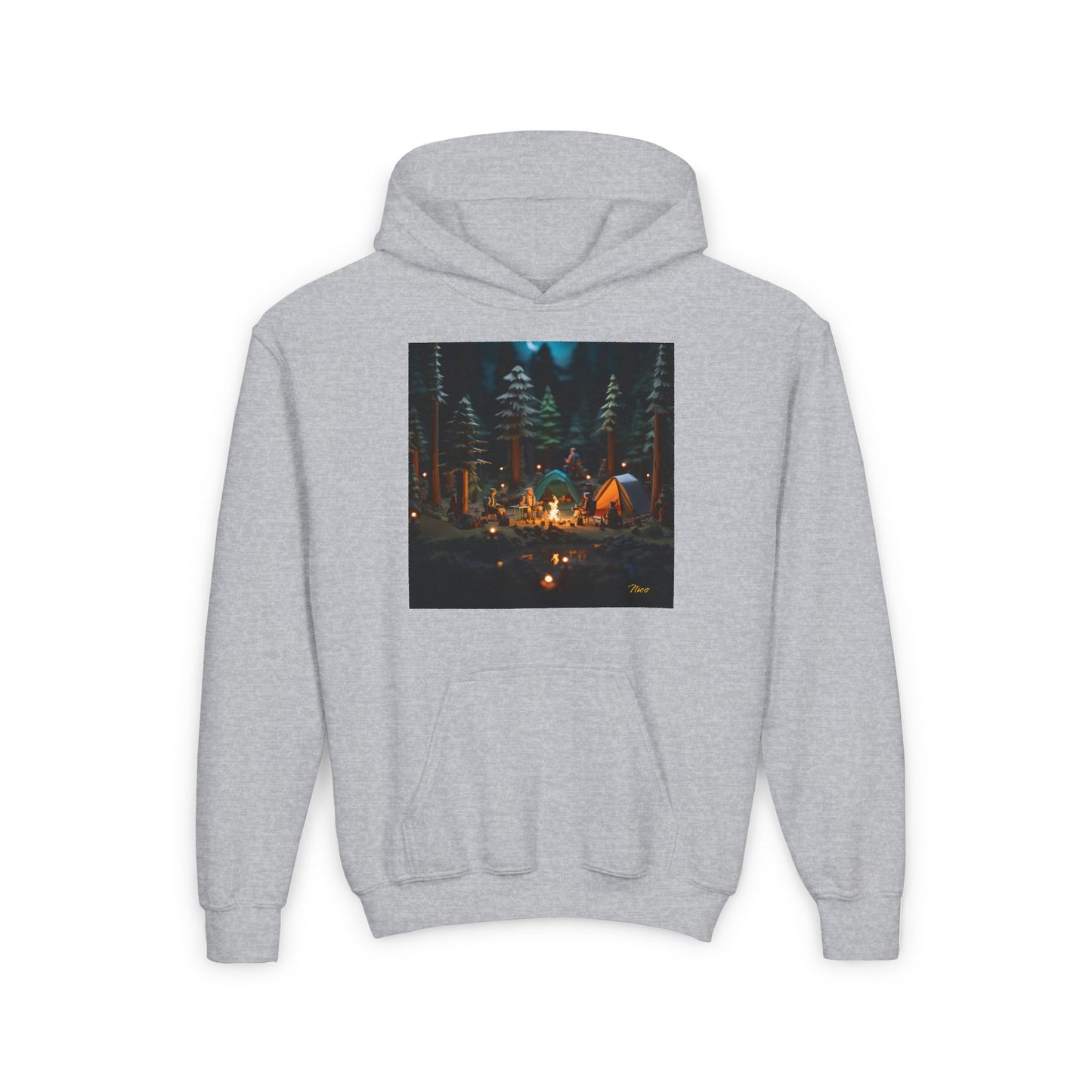 Under The Starry Skies Series Print #3 Youth Heavy Blend Hooded Sweatshirt