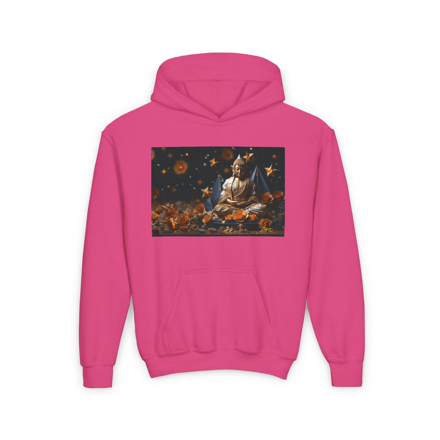 Ascending Buddah Series Print #5 Youth Heavy Blend Hooded Sweatshirt